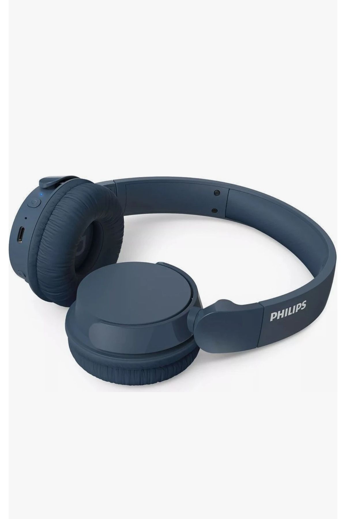 Philips Mavi TAH4209 Kablosuz Kulak Üstü Kulaklık Dinamik Bas, Bluetooth, Net Arama, 55 Saat Kullanım-Mavi