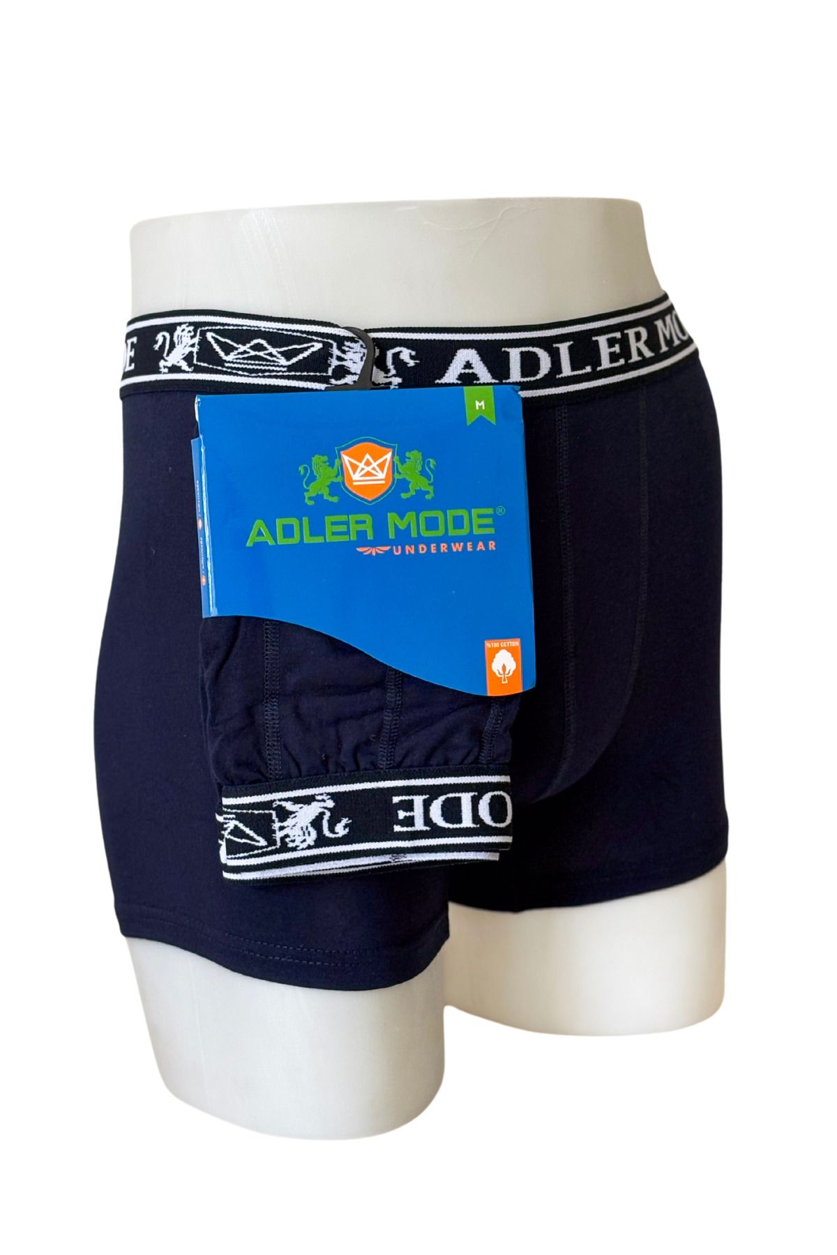 ADLER MODE Erkek Pamuk Boxer Lacivert