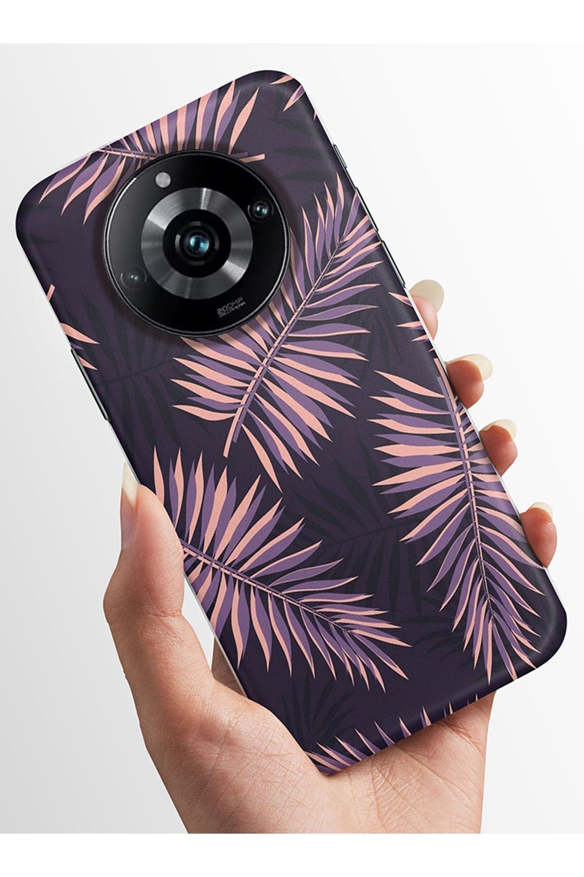 realme 11 Pro Plus Kılıf Kamera Korumalı Baskılı Silikon Kapak - pinkflower1
