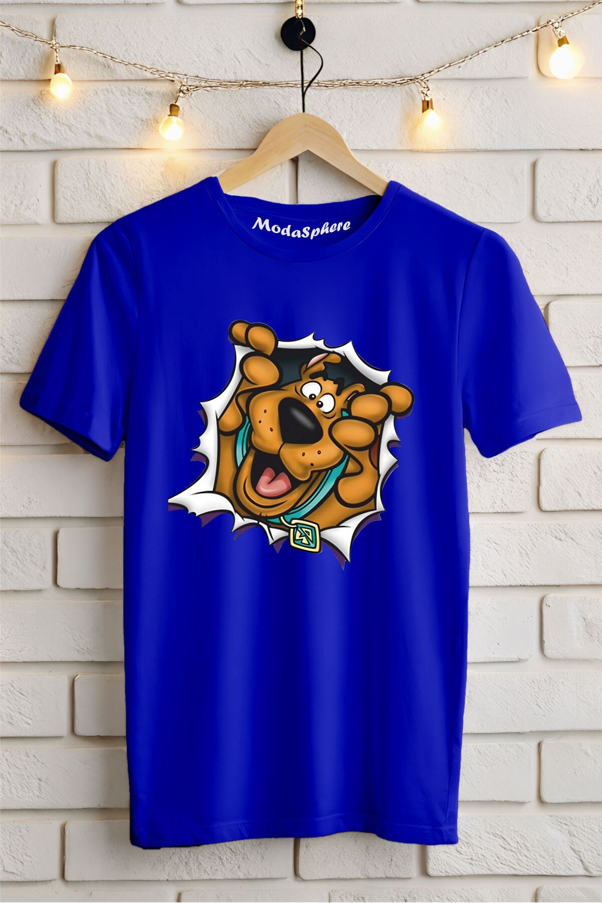 ModaSphere Scooby Doo Baskılı Unisex Oversize Tişört