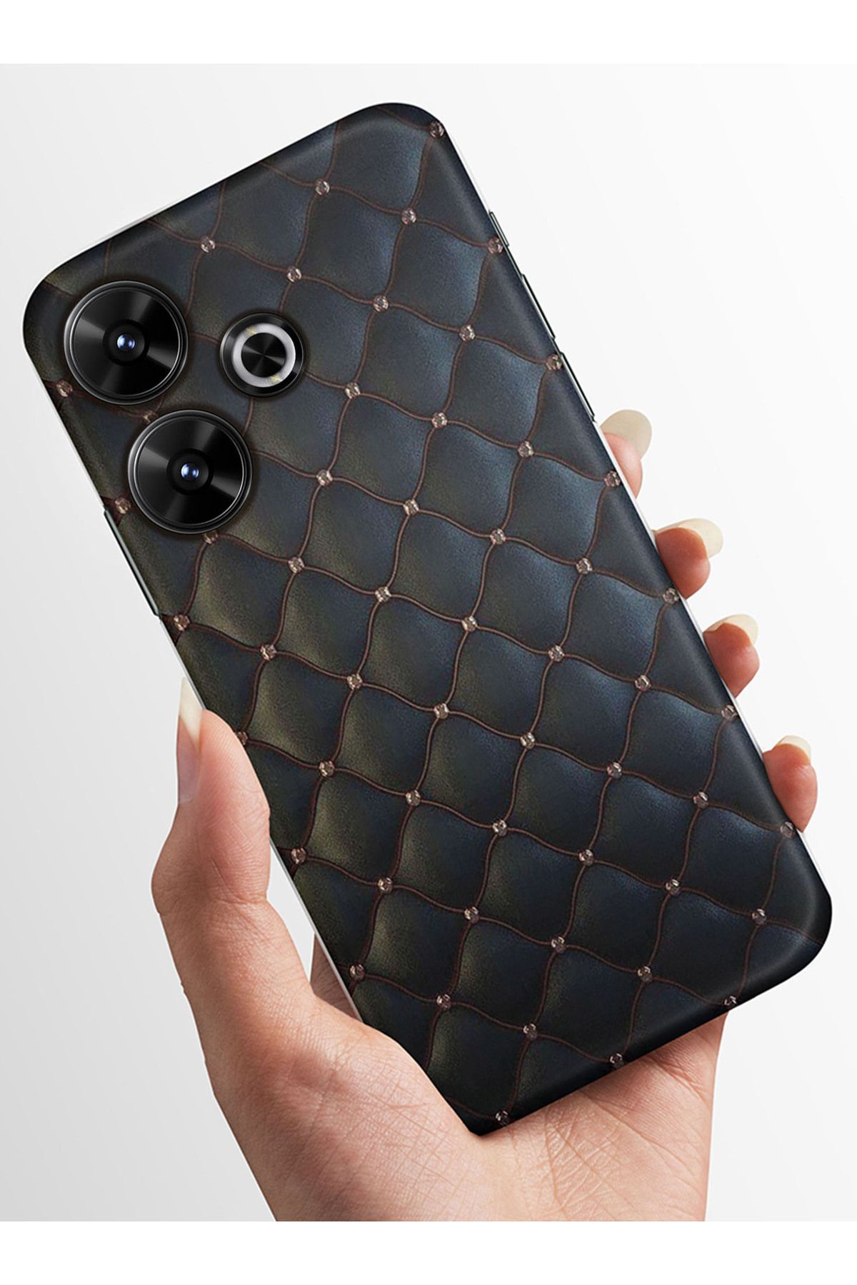 Activist Xiaomi Redmi 13 4g Kılıf Kamera Korumalı Baskılı Silikon Kapak - deri