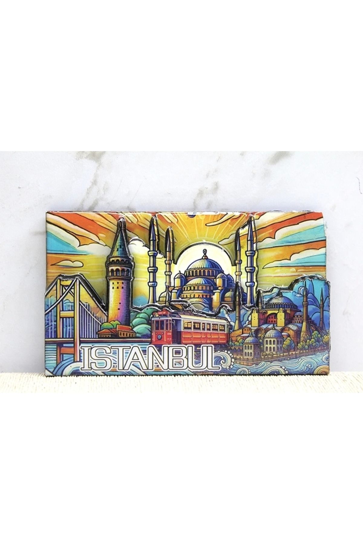No8 Home Ahşap İstanbul Temalı Magnet Alk4365