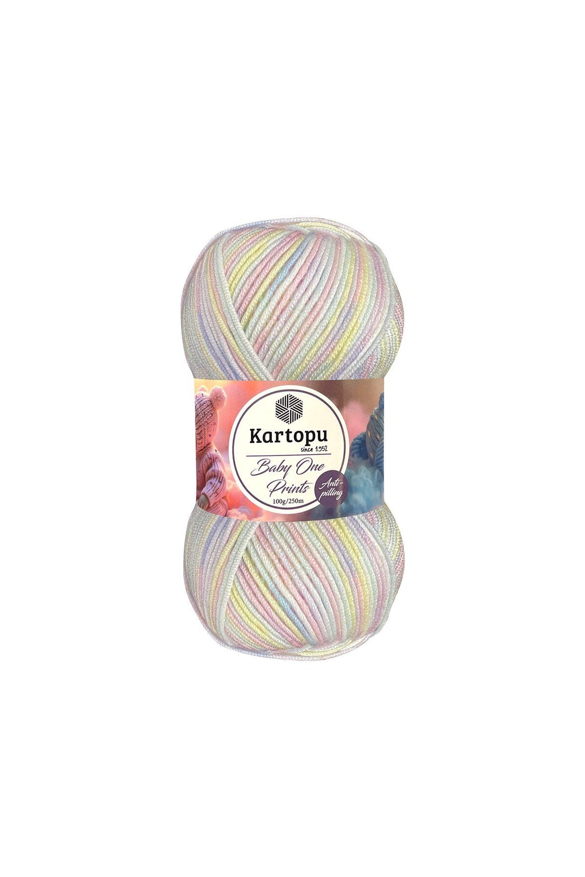 Kartopu 5 Adet Baby One Prints %100 Anti-pilling Bebek İpi B59173