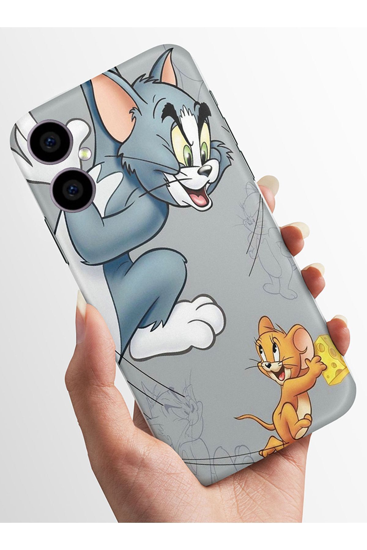 omix X3 Kılıfı HD Kalite Baskılı Parlak Silikon Kapak - tomandjerry