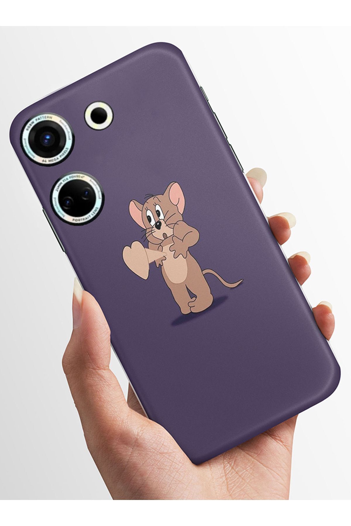 TECNO Camon 20 Pro Kılıfı Standlı Baskılı Parlak Silikon Kapak - jerrylove