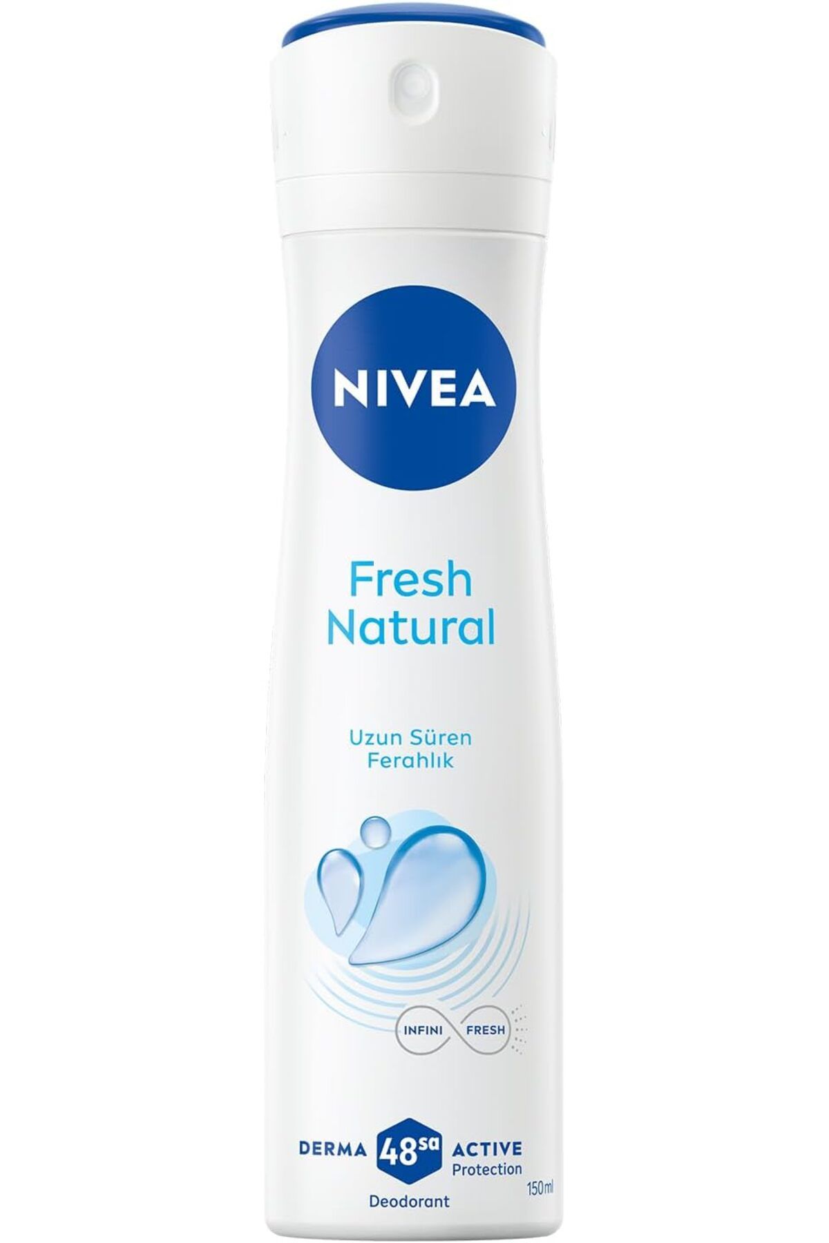 ShopZum Kadın Sprey Deodorant Fresh Natural 150 Ml, Ter Ve Ter Kokusuna Karşı 48 Saat Deodorant
