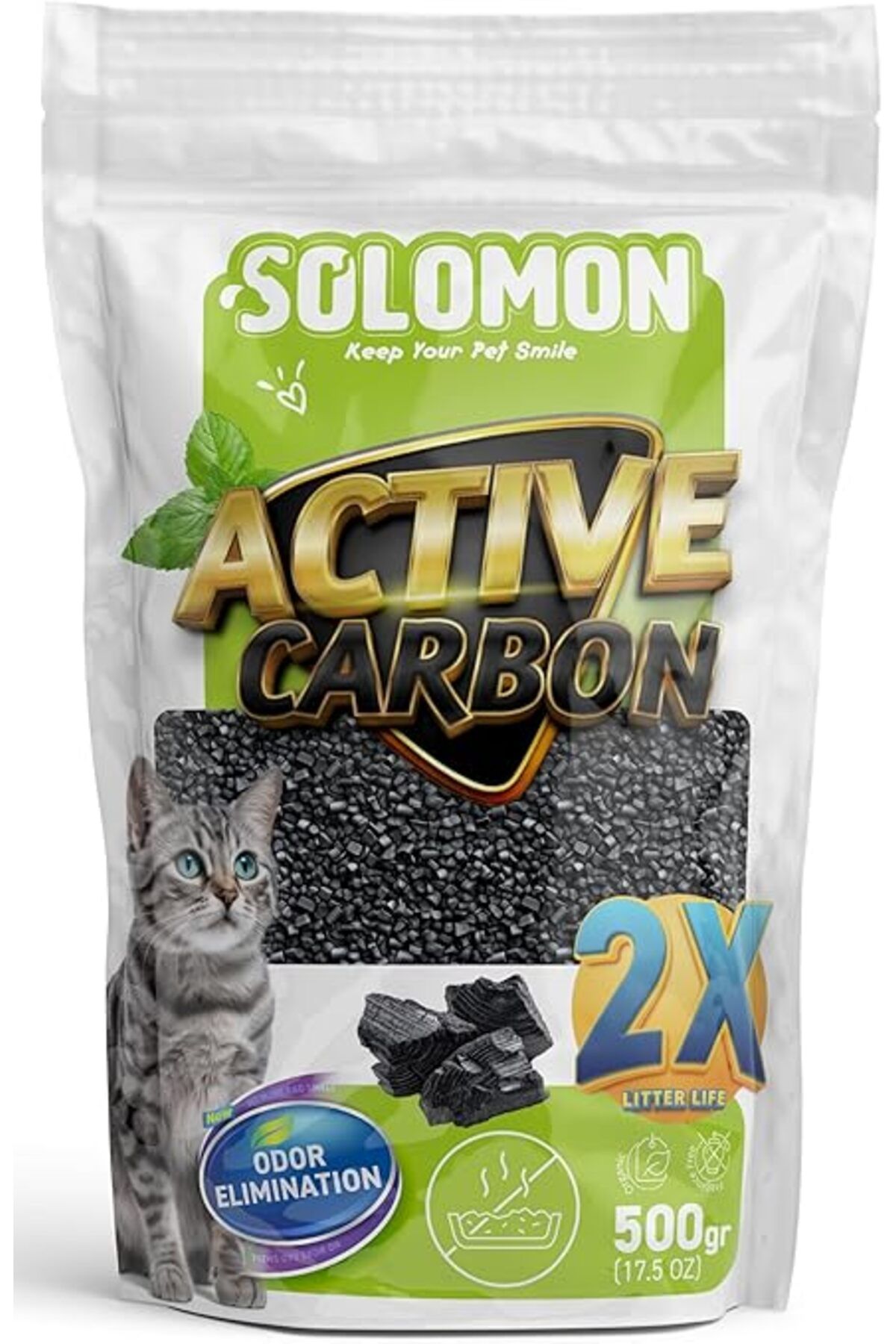 ShopZum Active Carbon 500 Gr Koku - Kumu Koku Kokusuz Tuvaleti Doğal Kum
