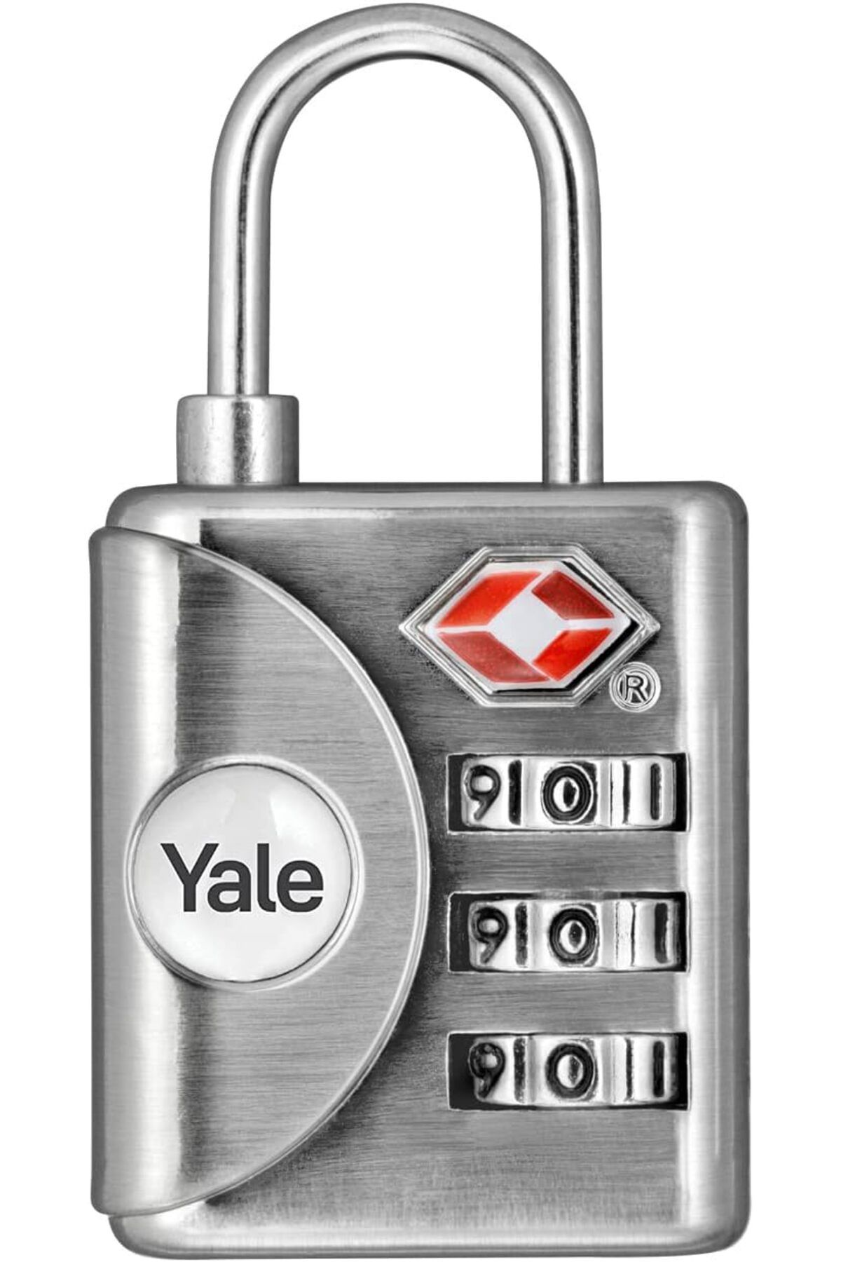 ShopZum Yale Ytp1/32/119/1 Kontrol Göstergeli Şifreli Asma Kilit (Tsa Onaylı), Gri