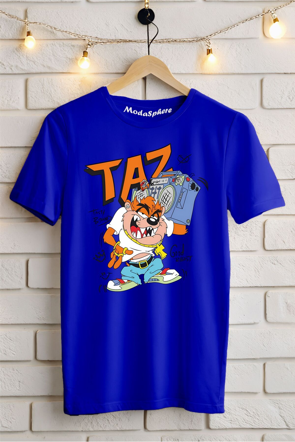 ModaSphere TAZ Baskılı Unisex Oversize Tişört