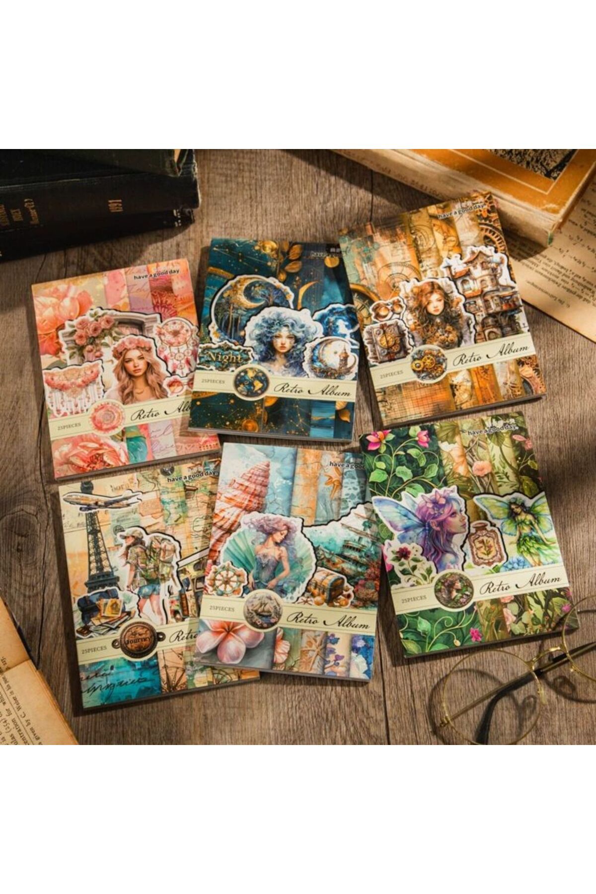 İthal U2-25 sayfa scrapbook ve Sticker kitabı - Numara : 2