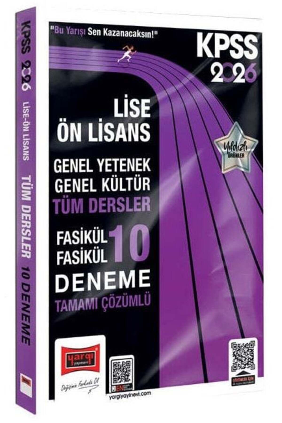 Yargı Yayınları Yargı 2026 KPSS Lise Ön Lisans Tüm Dersler 10 Deneme Fasikül Çözümlü Yargı Yayınları