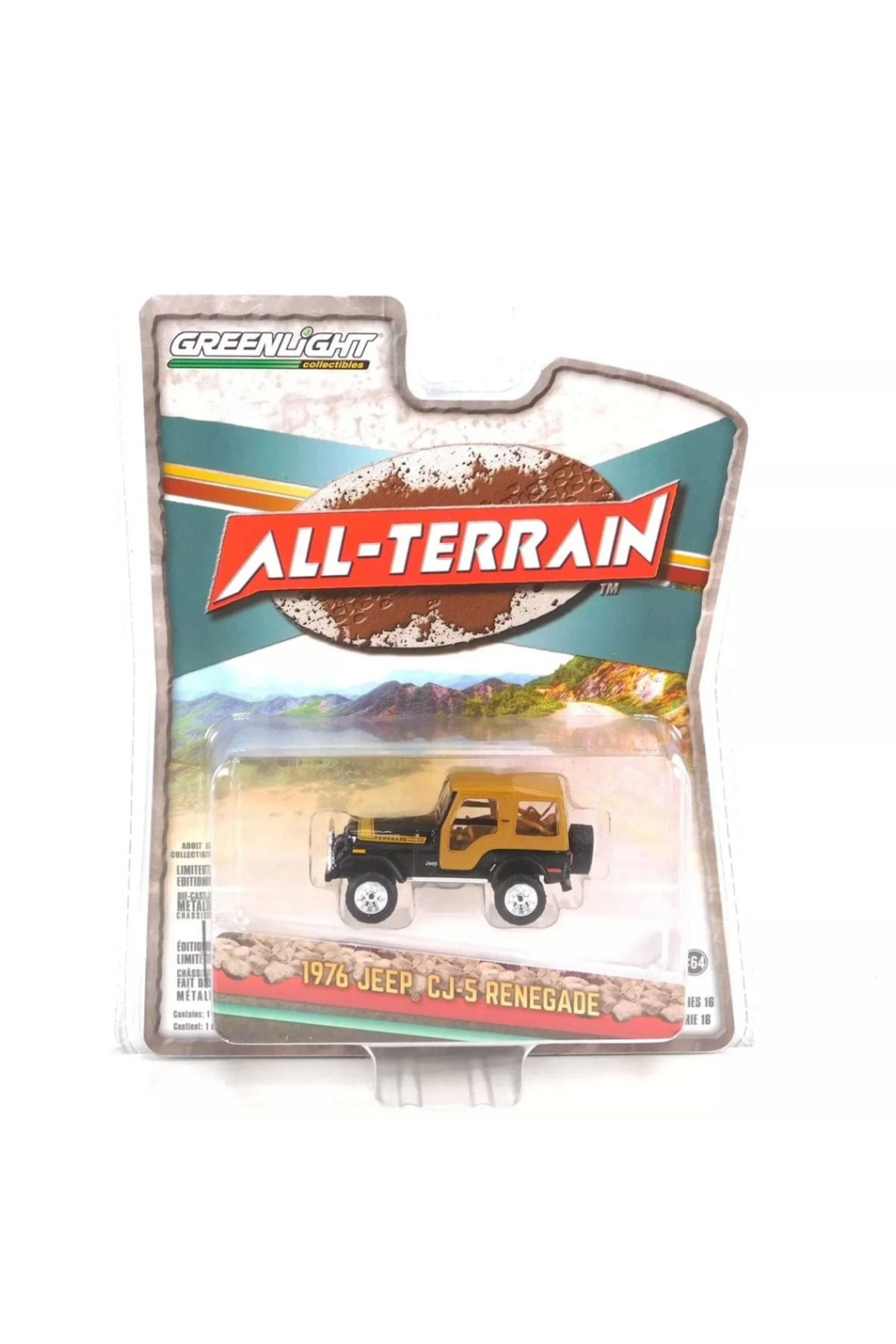 NW NessiWorld Nessiworld Greenlight 1/64 All-Terrain Series 16- 1976 Jeep CJ-5 Renegade