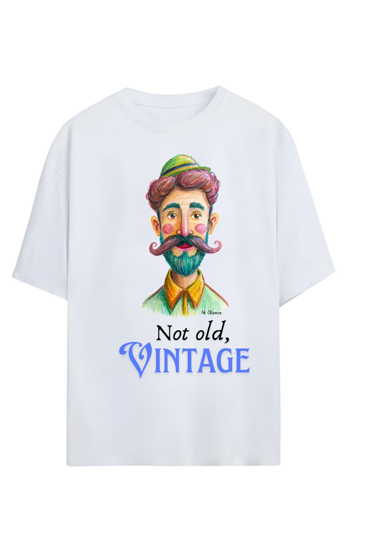 MAGORS GraffTee %100 Organik Pamuk Bisiklet Yaka Illustrasyon Baskılı Özel Tasarım T-shirt
