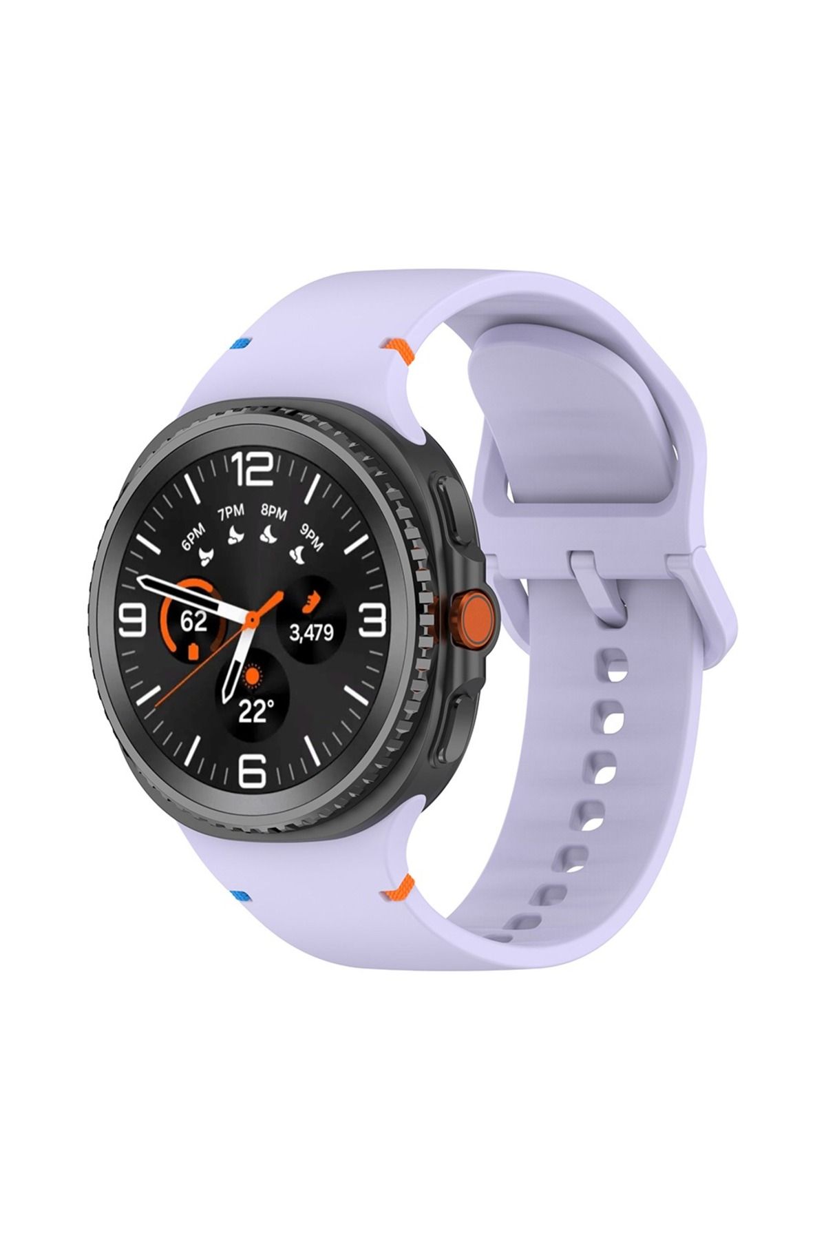 NANOSPACE Samsung Galaxy Watch 8 Ultra İle Uyumlu Silikon Şık Görünümlü Klasik Kordon