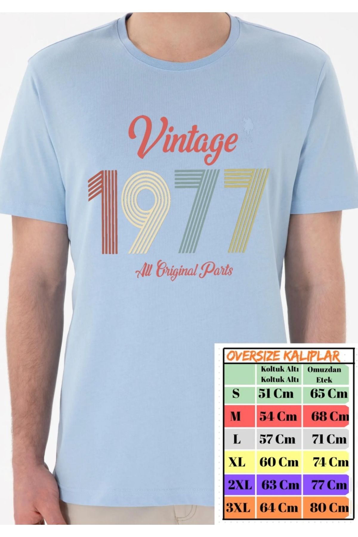 shidumanlar Vintage 1977 Baskılı Tshirt