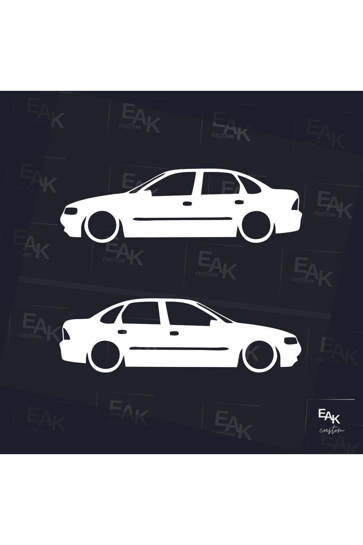 eakcustom OPEL VECTRA oto sticker (18cm x 5cm) (2ADET)