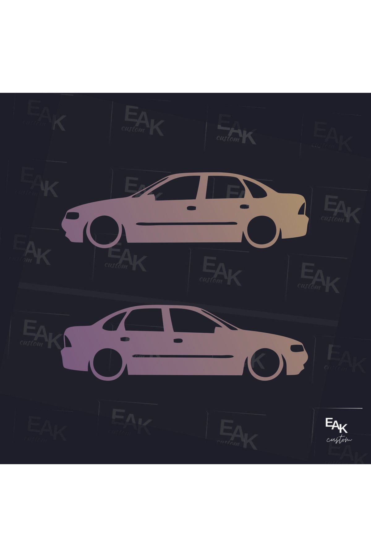 eakcustom OPEL VECTRA oto sticker (18cm x 5cm) (2ADET)