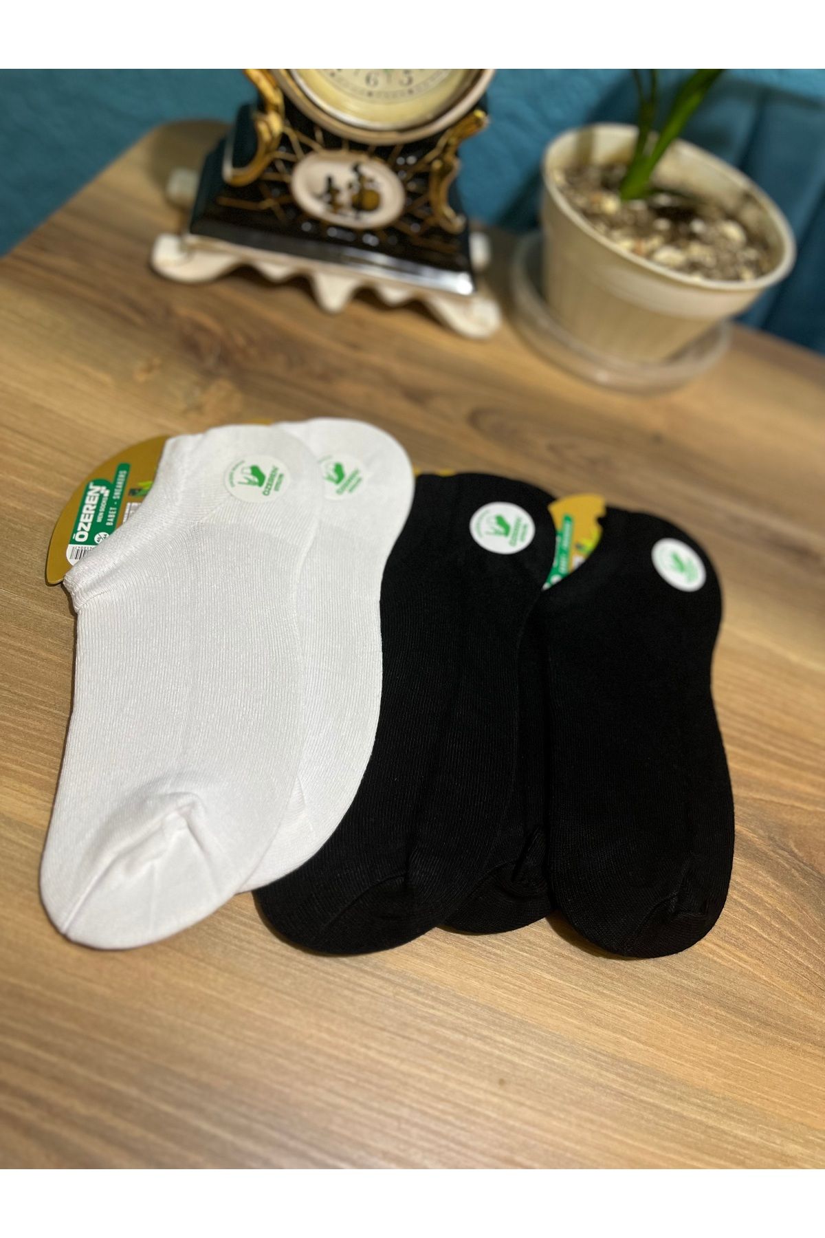 Özeren Çorap Erkek Bambu Dikişsiz Babet Sneakers Çorap 5’li Set