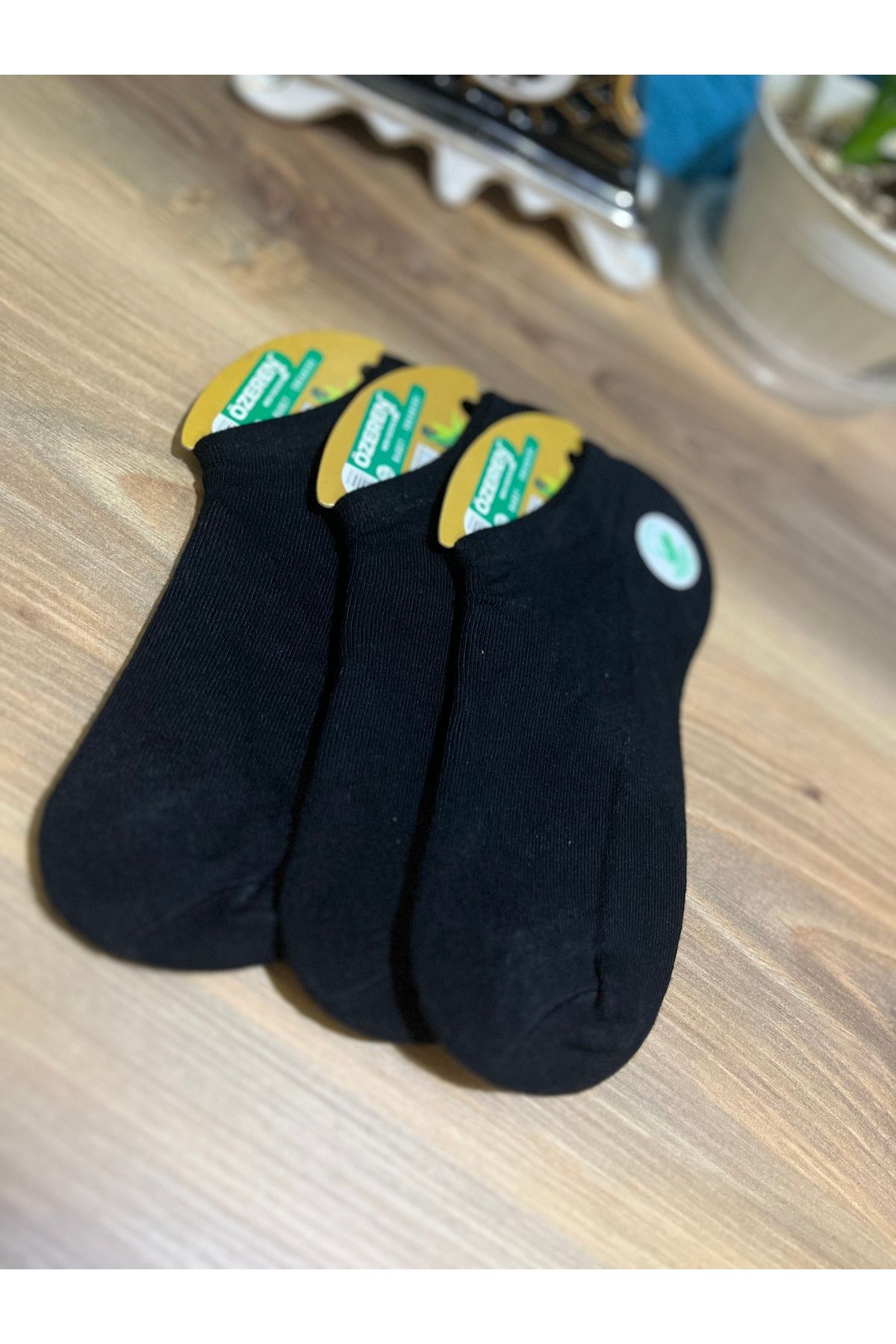 Özeren Çorap Erkek Bambu Dikişsiz Babet Sneakers Çorap 3’lü Set