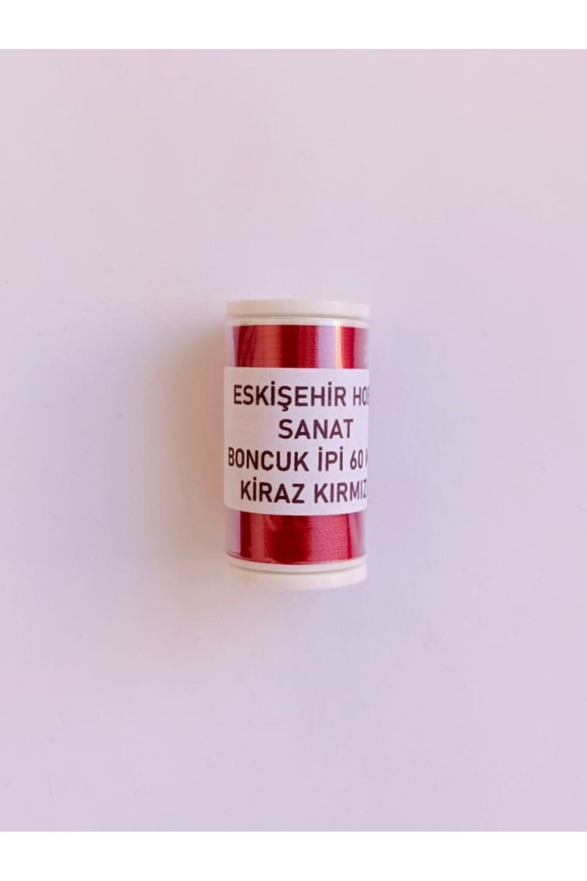 Eskişehir hobi sanat 60 Metre Kiraz Kırmızı Renk Kum Boncuk ipi Boncuk İşleme ipi Miyuki ipi