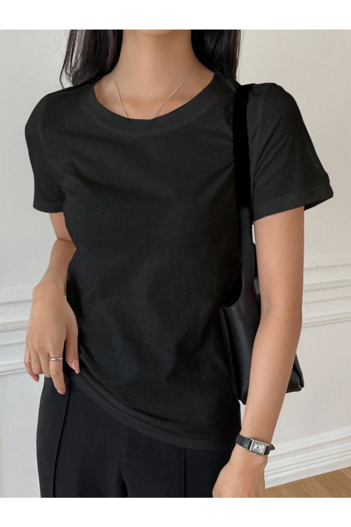 Framgan UNISEX Kadın/Erkek SLİM FİT Günlük Kısa Kollu Pamuklu T-Shirt