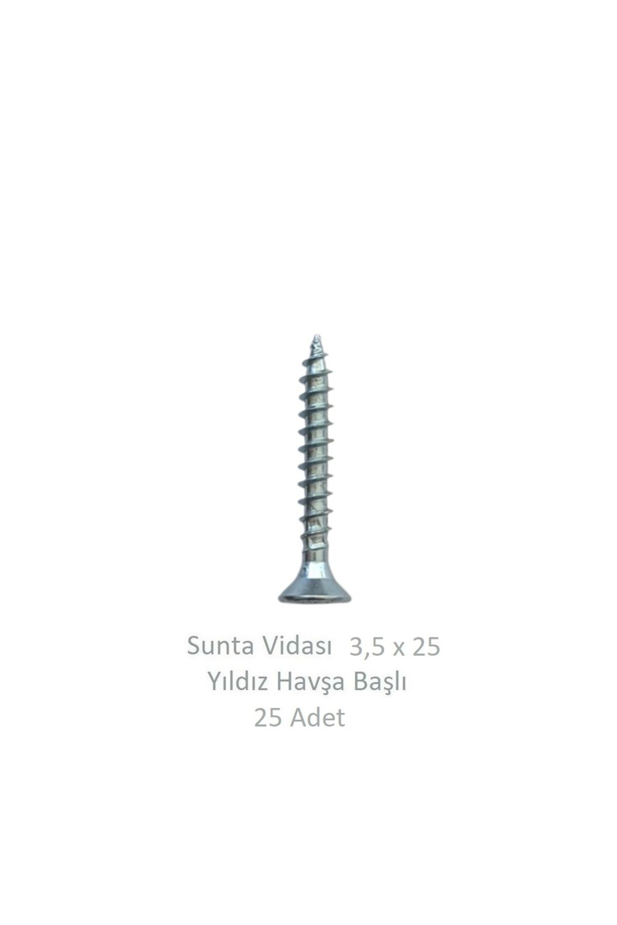 Adilon Sunta Vidası 3,5 x 25 mm 25 Adet YHB Vida