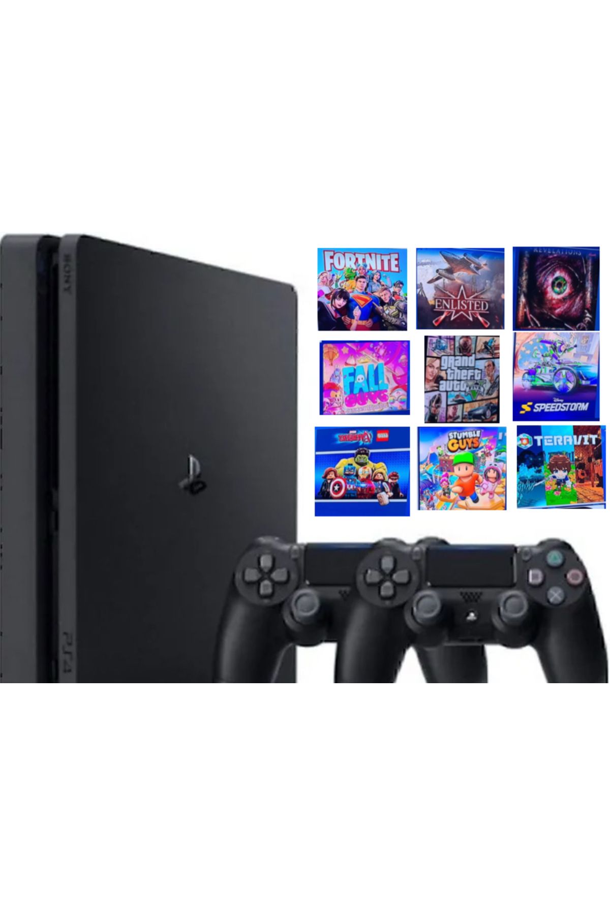 Sony Playstation 4 Silim 1 TB 30 Oyunlu + 2 kol ( TEHŞİR ÜRÜN)