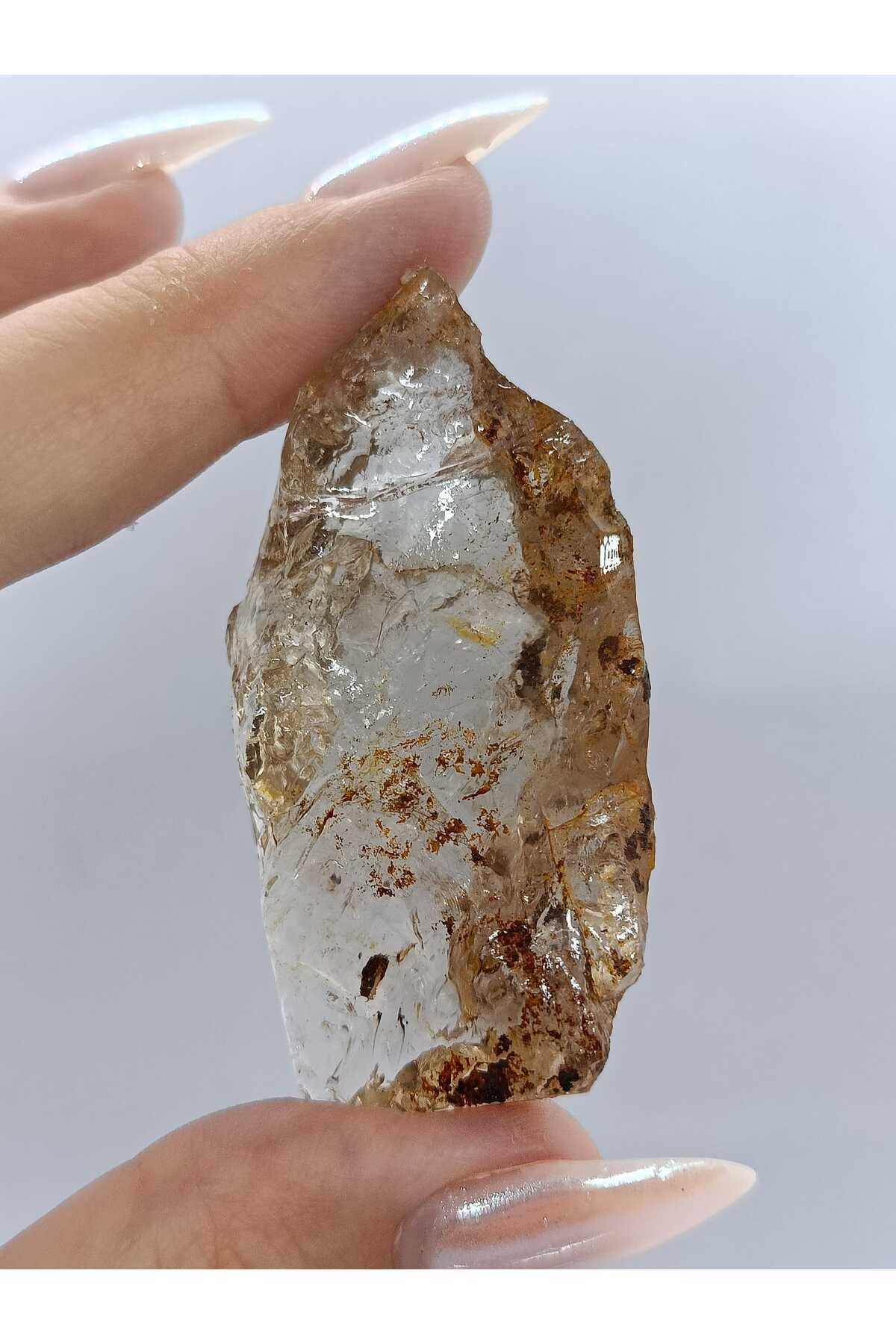 Elioure Kahverengi Kristal Kuvars Doğal Taş Kütle, Enerji ve Dinginlik Hissini Artırır