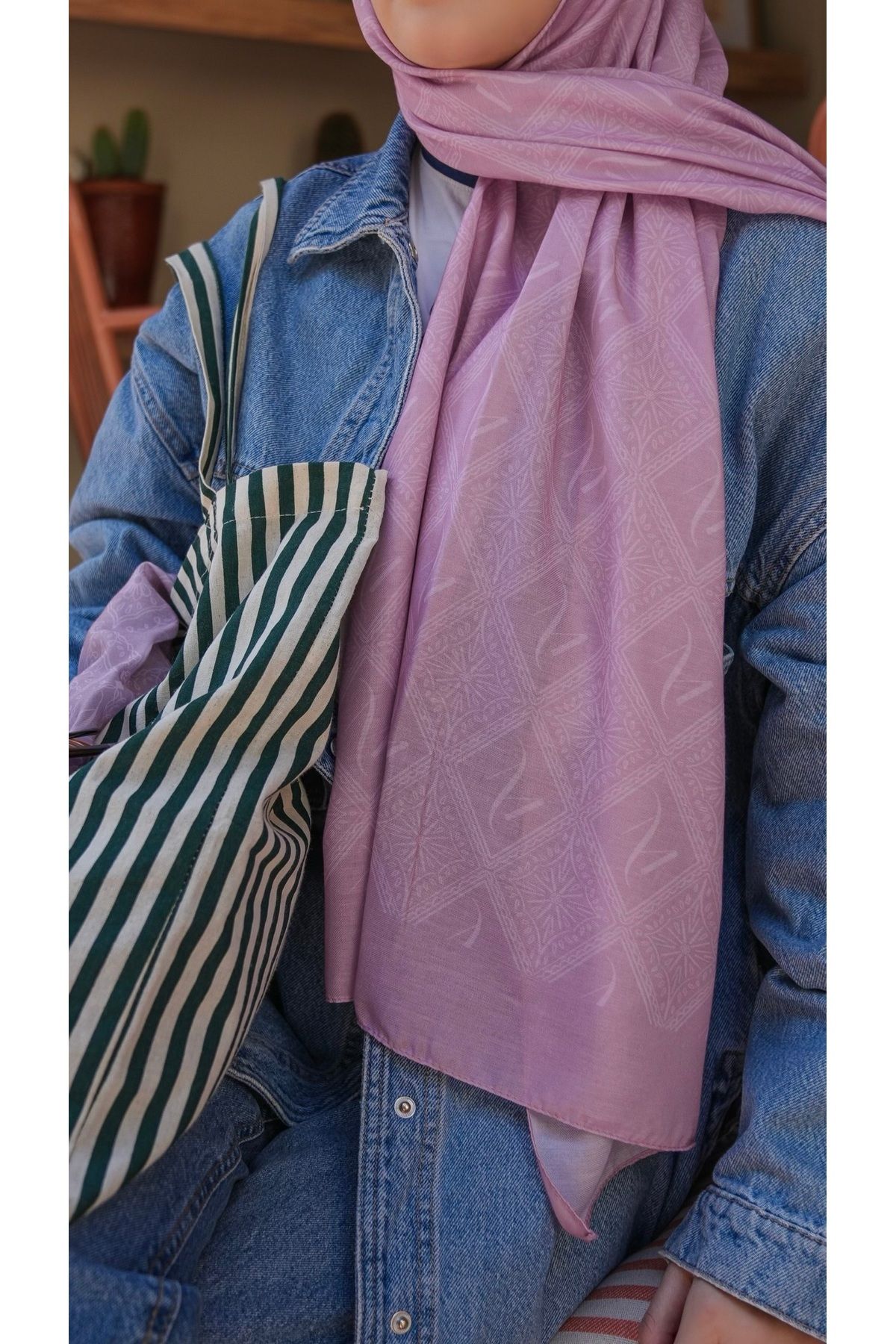 yasmelfemme Femora Desen Soft Şal Pembe