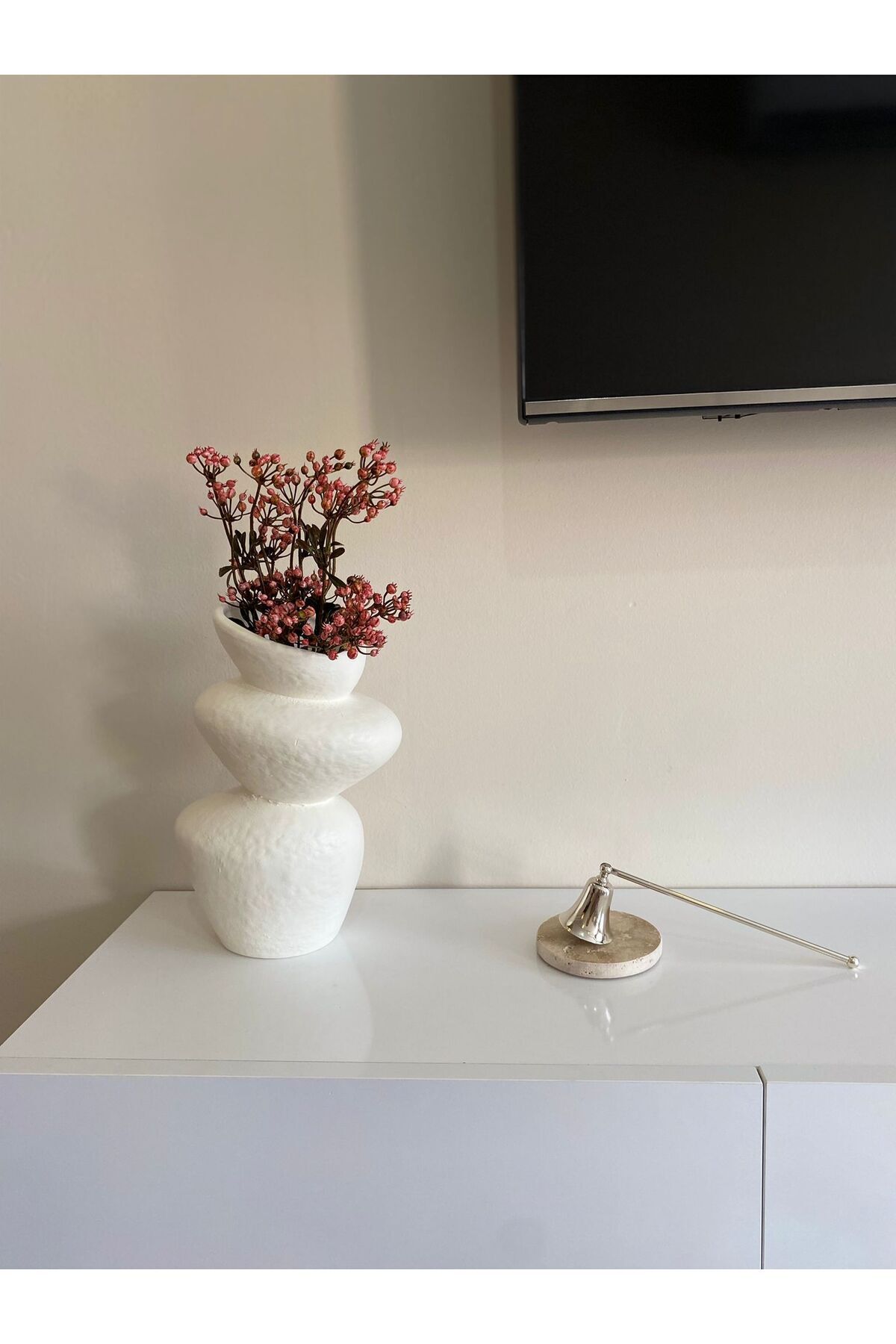 Elioure Renkli Lüks Yapay Cipso, Premium Kalite, Saksısız, Pembe