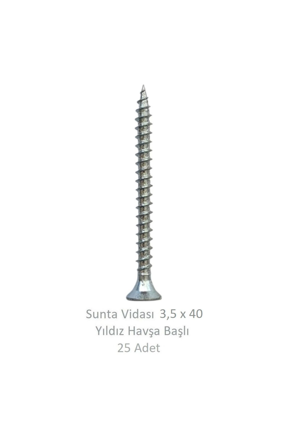 Adilon Sunta Vidası 3,5 x 40 mm 25 Adet YHB Vida