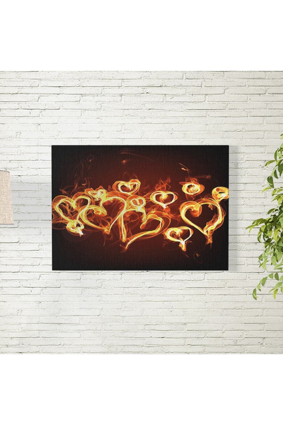 Elioure Ateşli Kalpler Temalı 35x50 cm Dekoratif Poster, şık ve duygusal ev dekorasyonu.