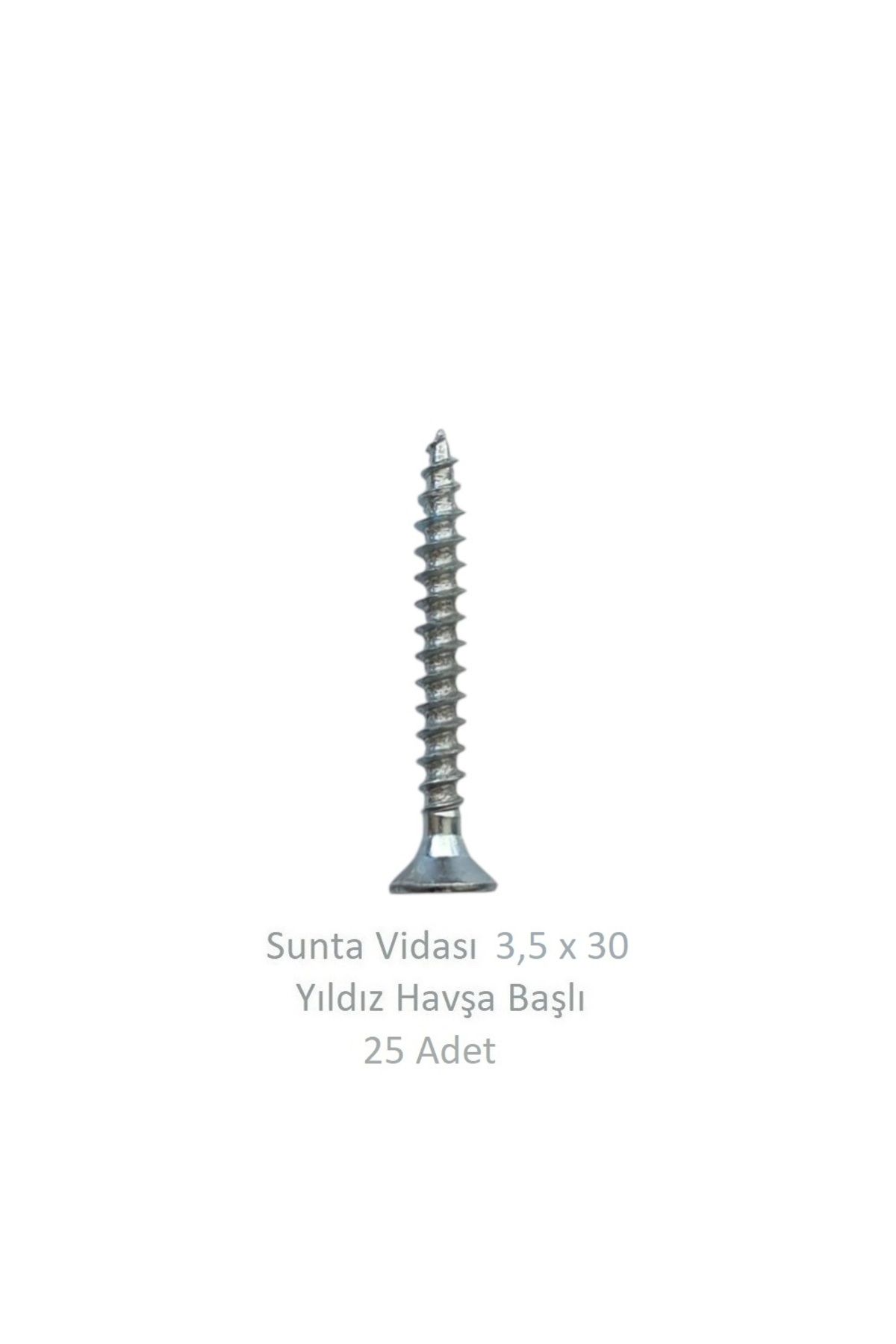 Adilon Sunta Vidası 3,5 x 30 mm 25 Adet YHB Vida