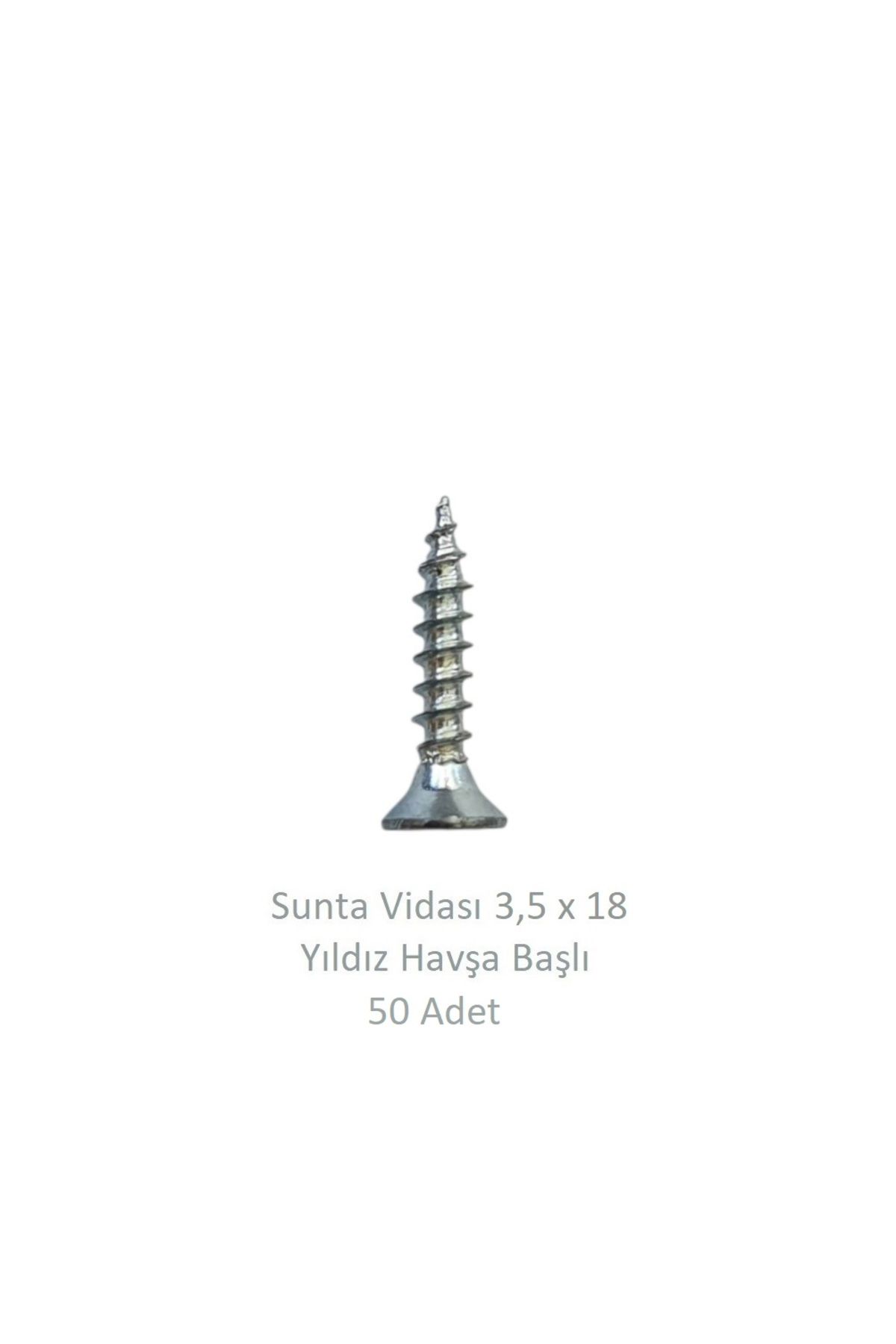 Adilon Sunta Vidası 3,5 x 18 mm 50 Adet YHB Vida