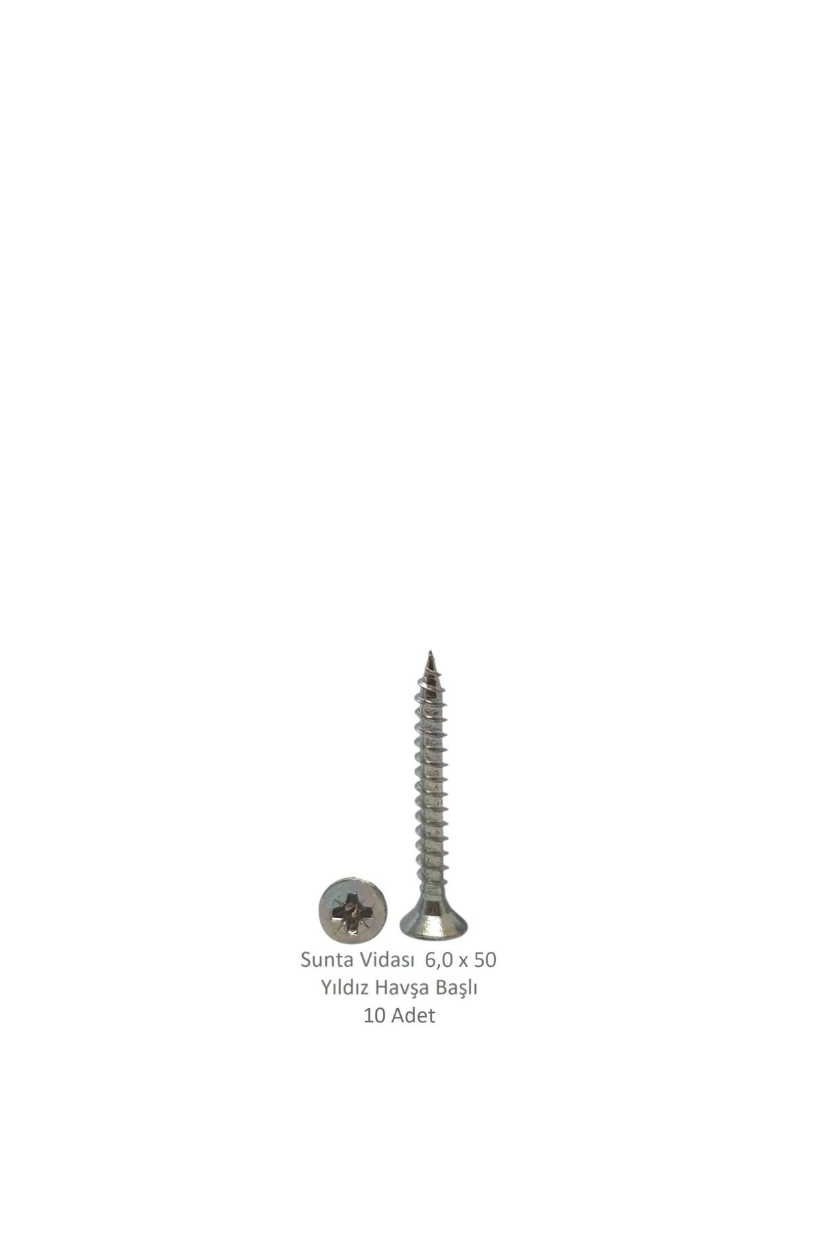 Adilon Sunta Vidası 6,0 x 50 mm 10 Adet YHB Vida