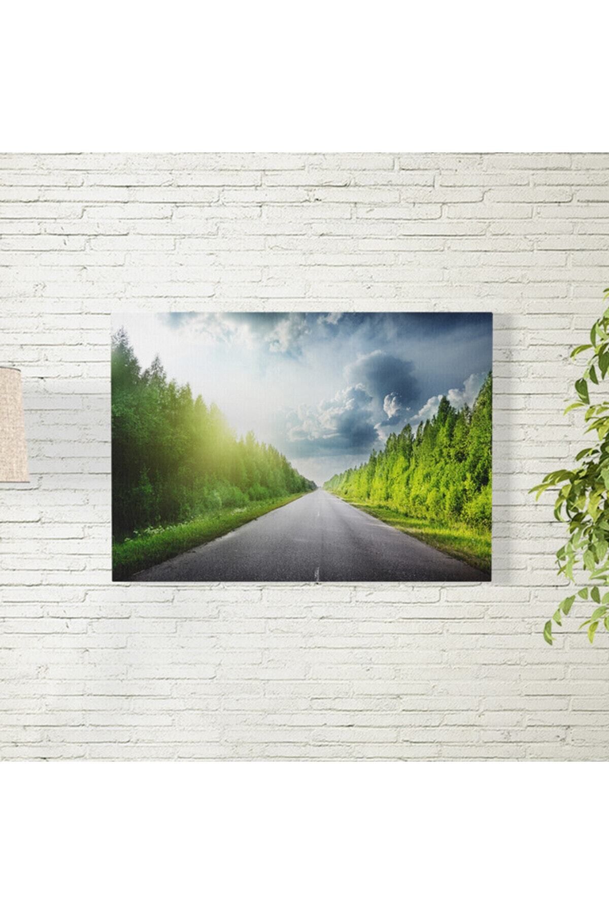 Elioure Orman Temalı Yol Posteri 35x50 cm, doğal atmosferiyle evinizi güzelleştirir