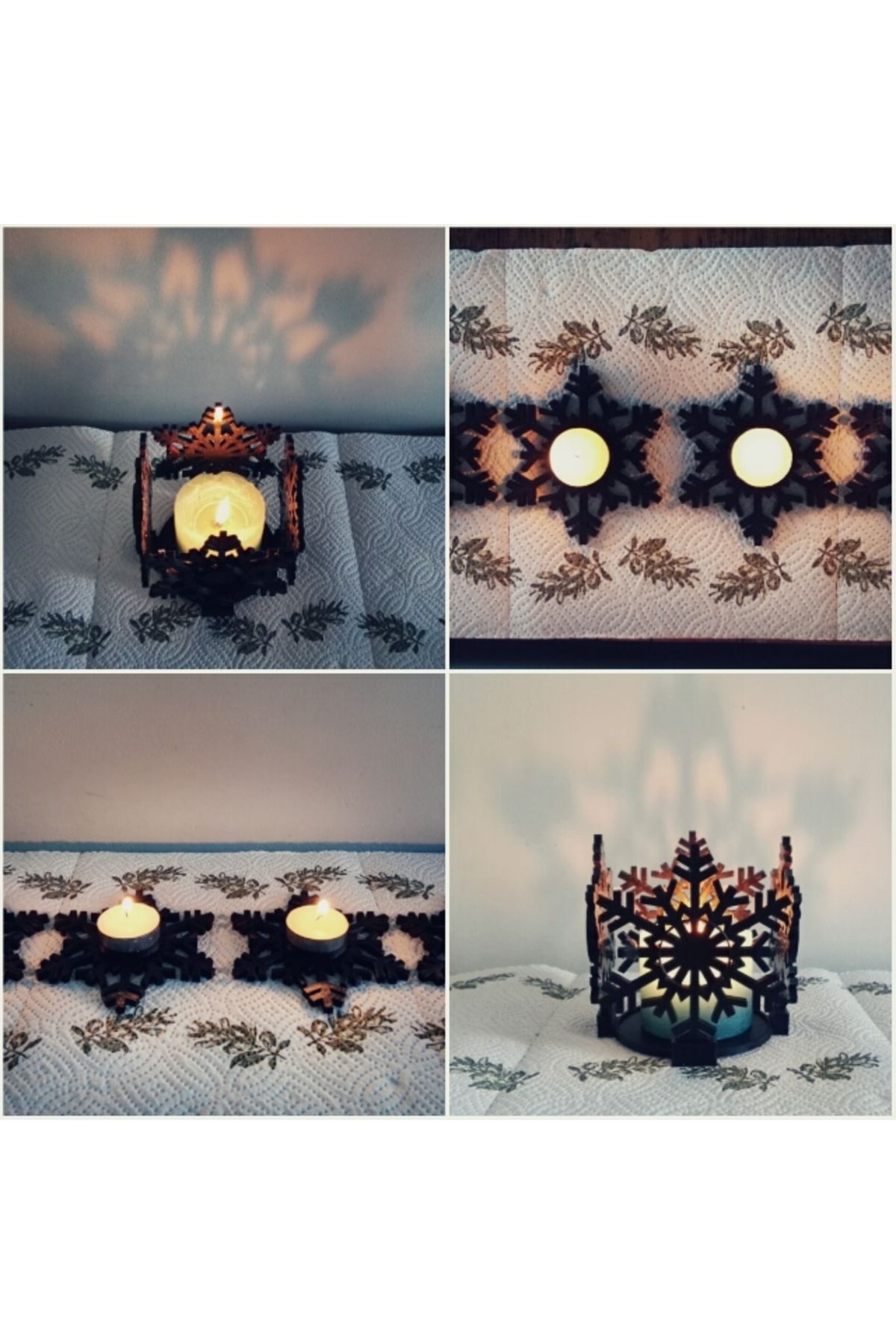 Vision Craft Transformatör kar tanesi mum tutucu