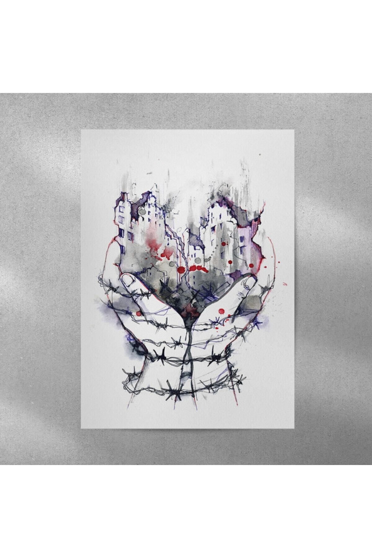 Elioure 35x50 cm Çizim Posteri, Şık ve Modern Dekorasyon Parçası