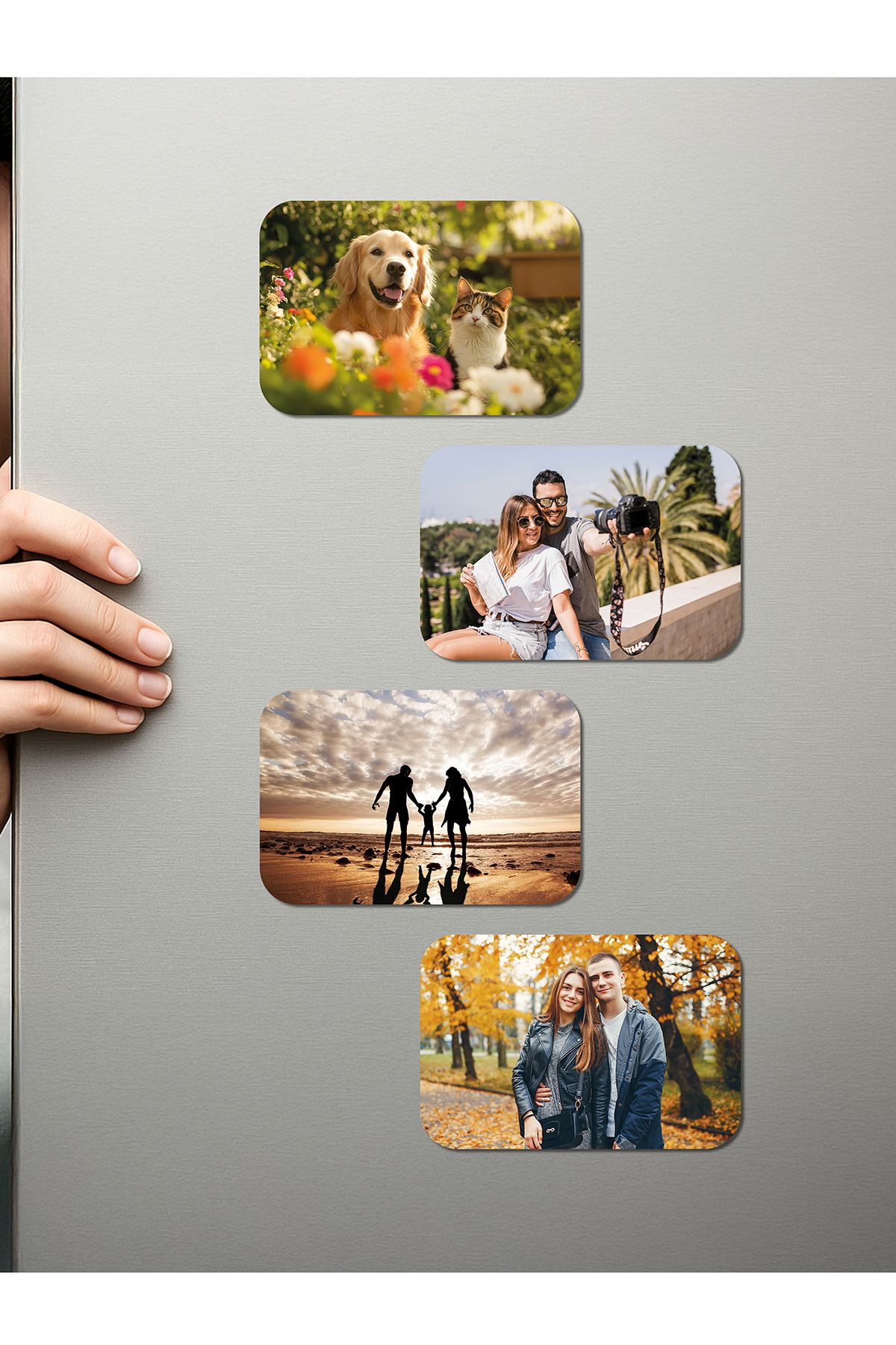 Elioure Kişiye Özel Ahşap Fotoğraflı UV Baskılı Magnet, şık ve anlamlı hediye seçeneği