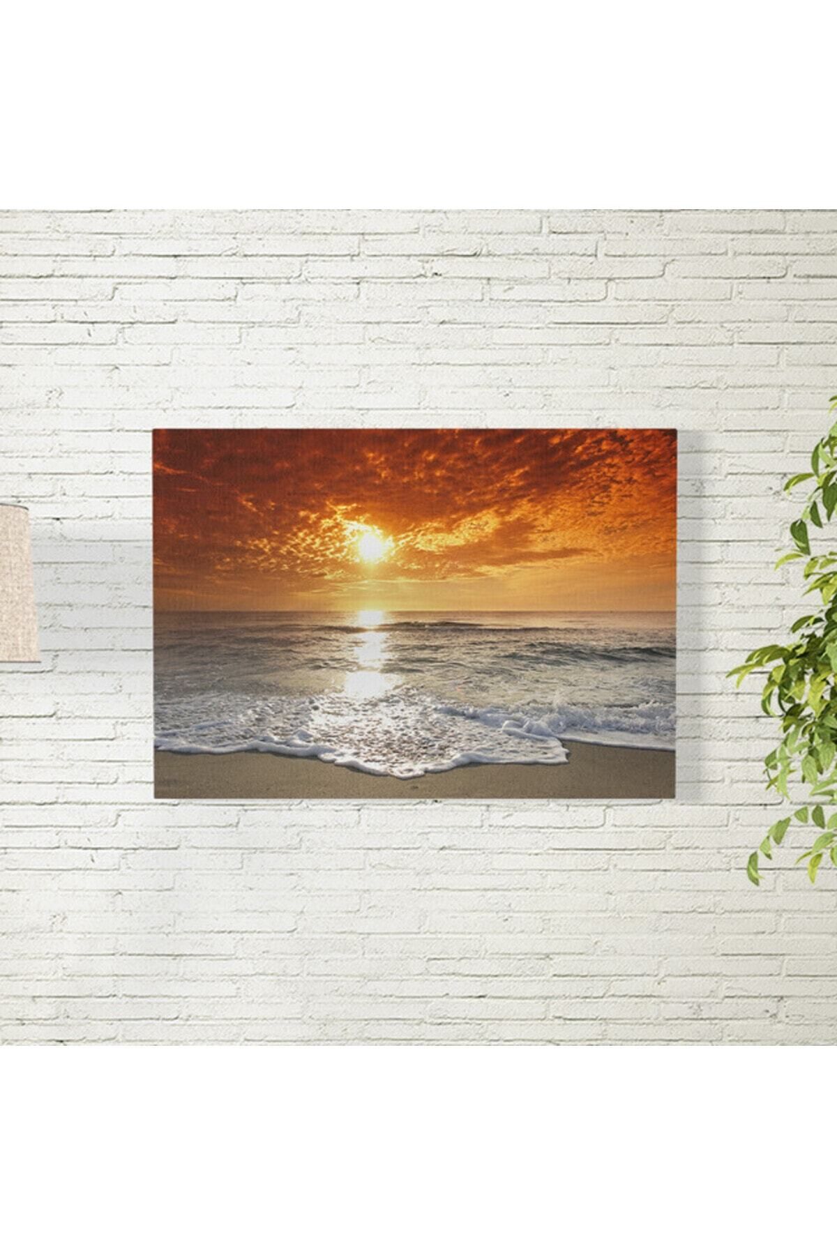 Elioure Denizde Gün Batımı Manzarası 35x50 cm, Güzel Bir Dekorasyon Parçası