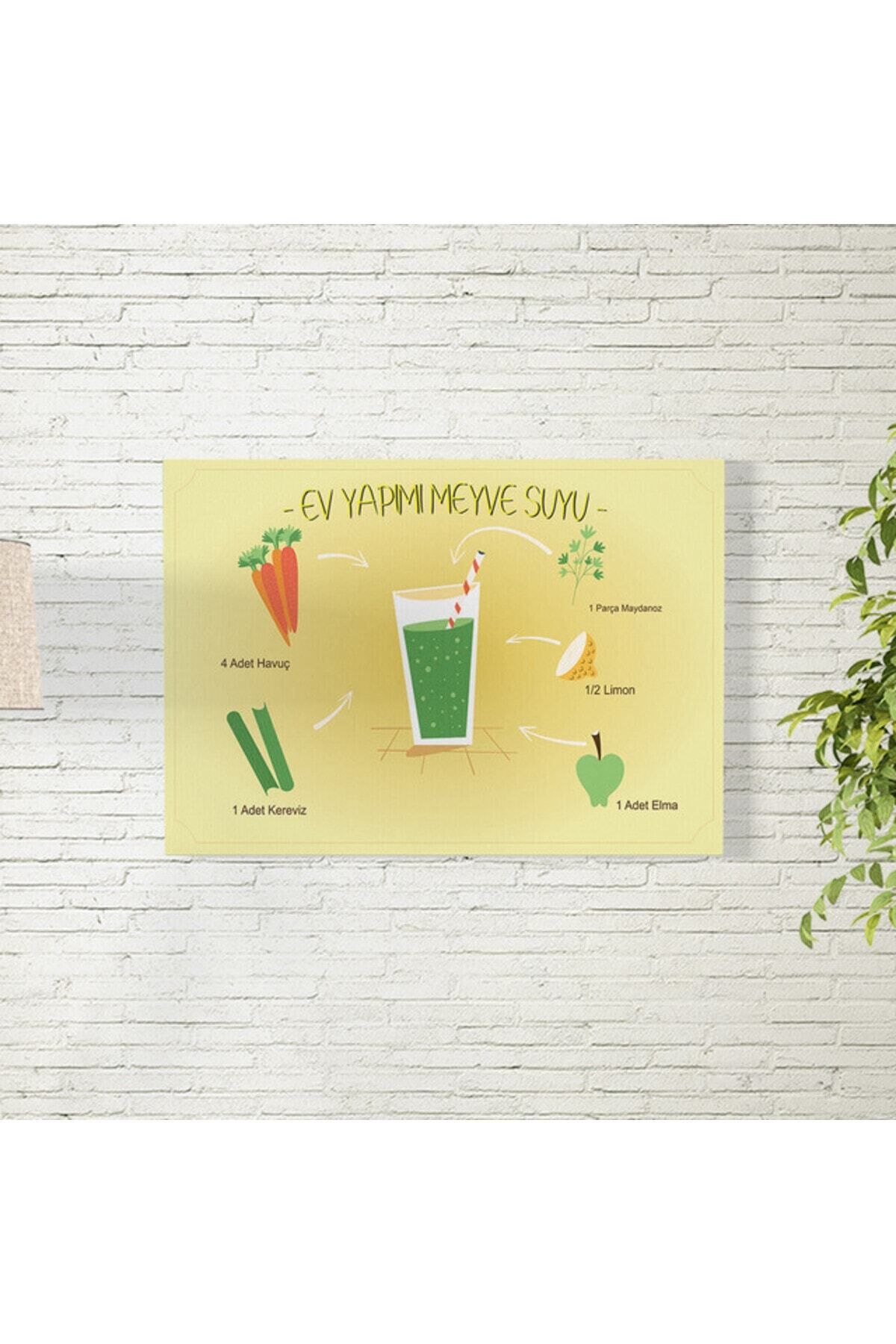 Elioure Ev Yapımı Meyve Suyu Tarifleri Posteri 35x50 cm, güzel ve renkli tasarım