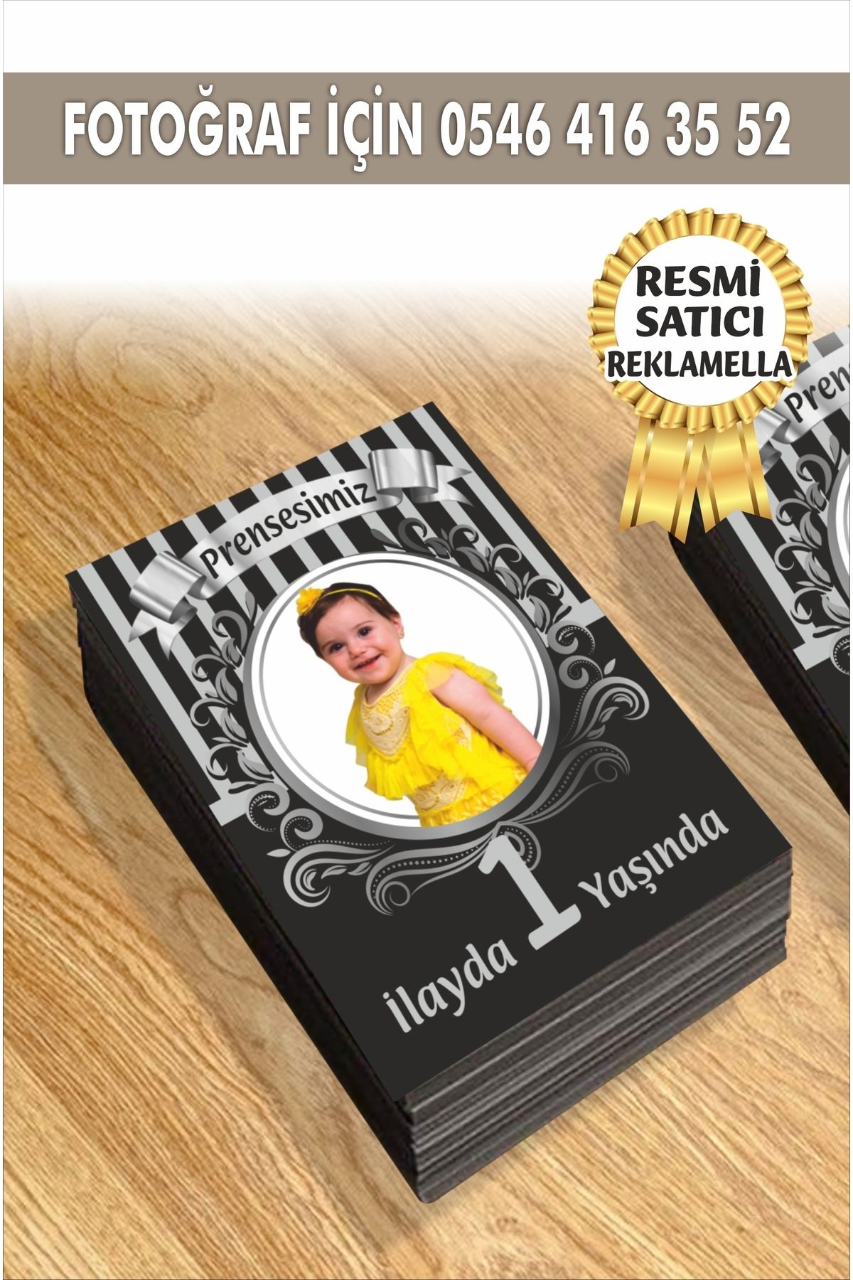 Elioure Kişiye Özel Resimli Doğum Günü Magnetleri, 10 adet, 7x5 cm, 4 tema, siyah-gümüş renk.