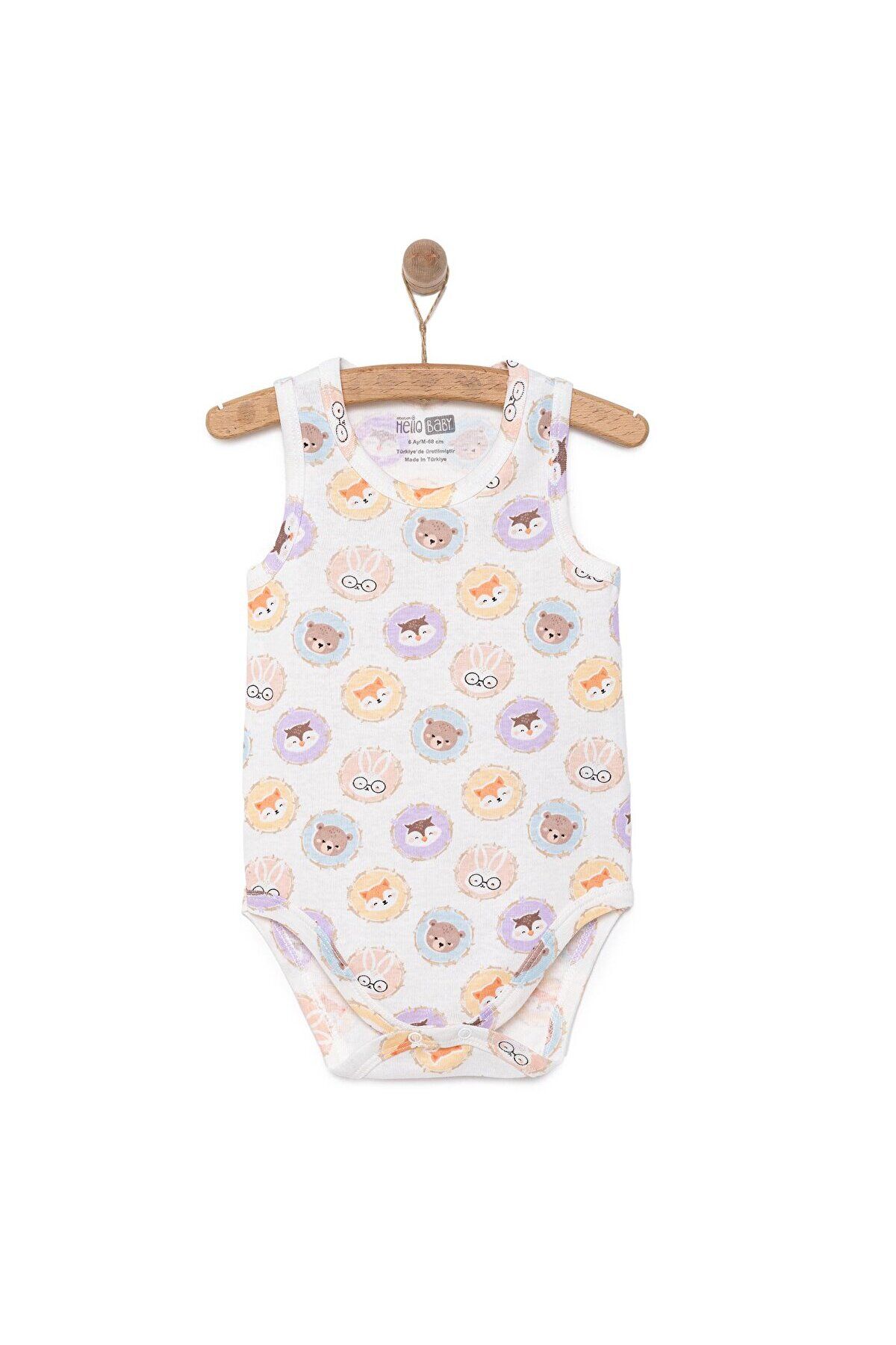 ebebek Hello Baby HelloBaby Hayvanlar Desenli Atlet Body