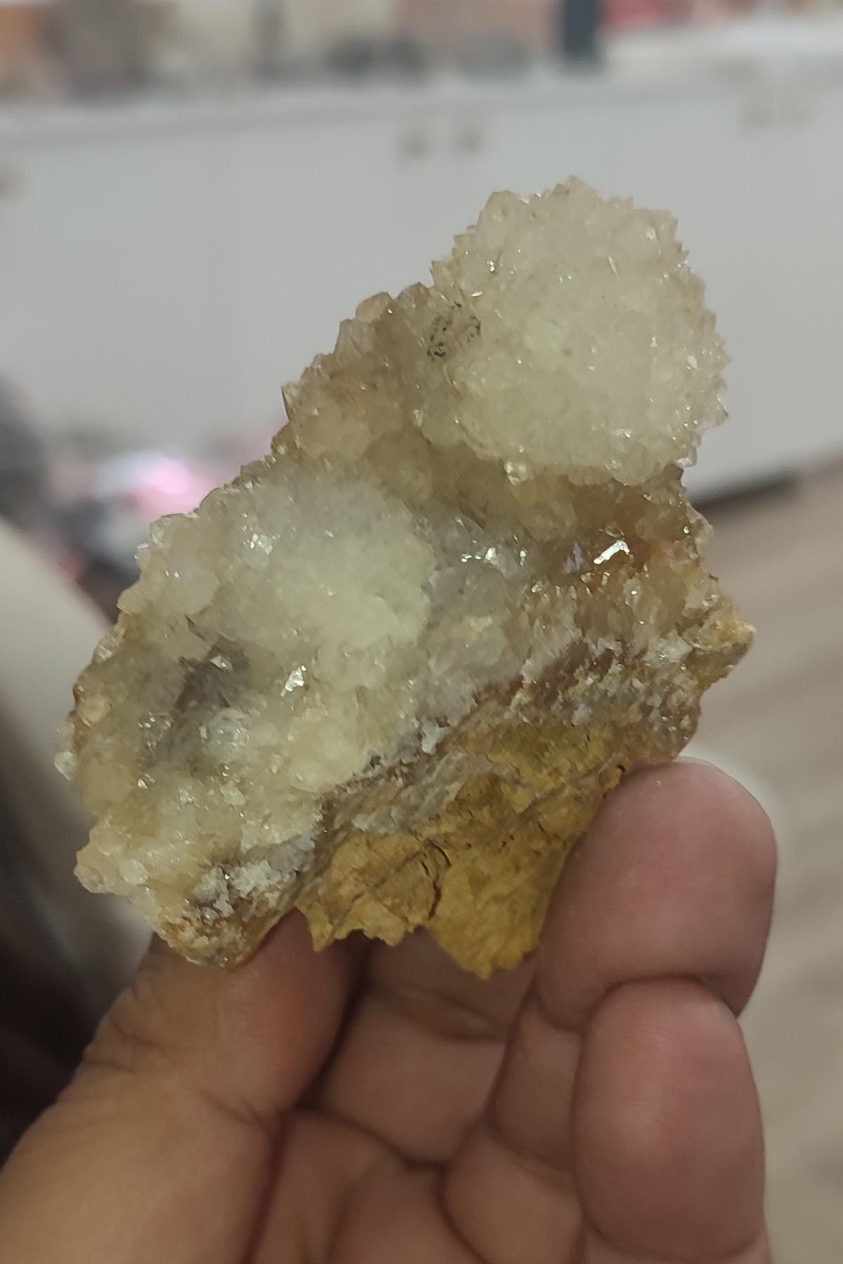Elioure Beyaz Kuvars Taşı Doğaltaş Ham İşlenmemiş Dekoratif Kütle 139 gr