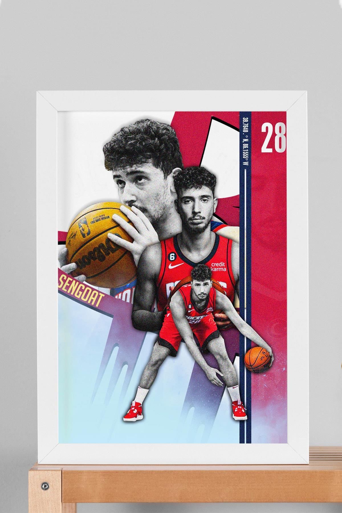 Saturn Alperen Şengün Çerçeveli Tablo - Basketbol NBA Posteri Tablo
