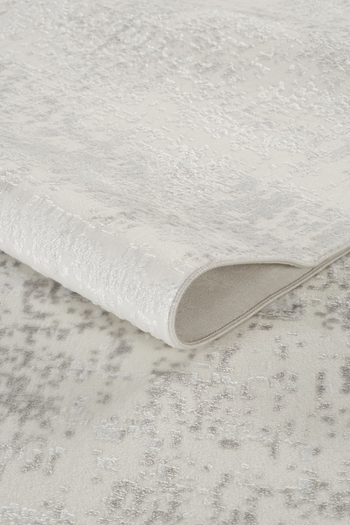 ModaLisaHome Doku Eko Punto Modern Kaymaz Taban Yıkanabilir Beyaz Salon Yolluk Halısı 5300 Monza