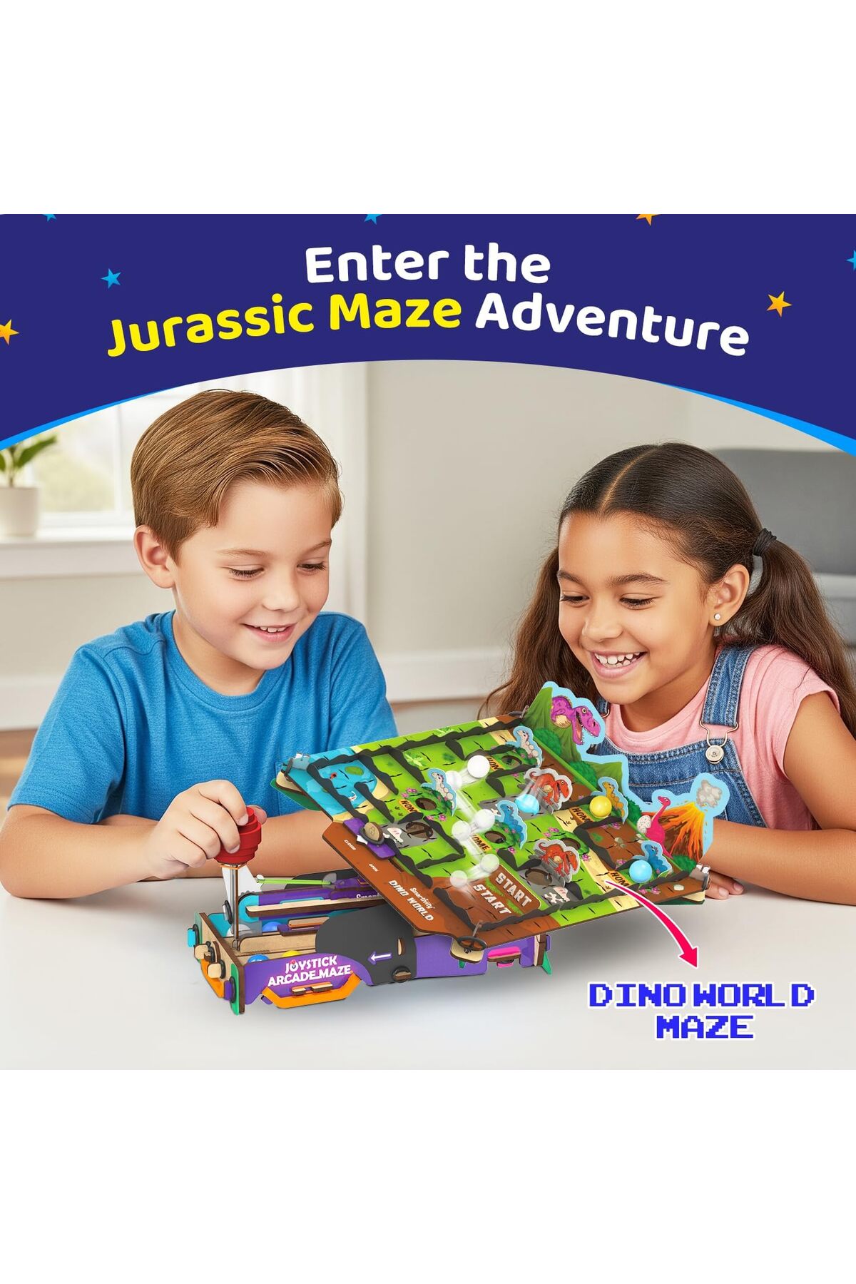 مجموعه بازی آرکید جویاستیک برای کودکان ۶ تا ۱۴ ساله | ماجراجوییهای دوکاره با تم فضا و جنگل | Bir