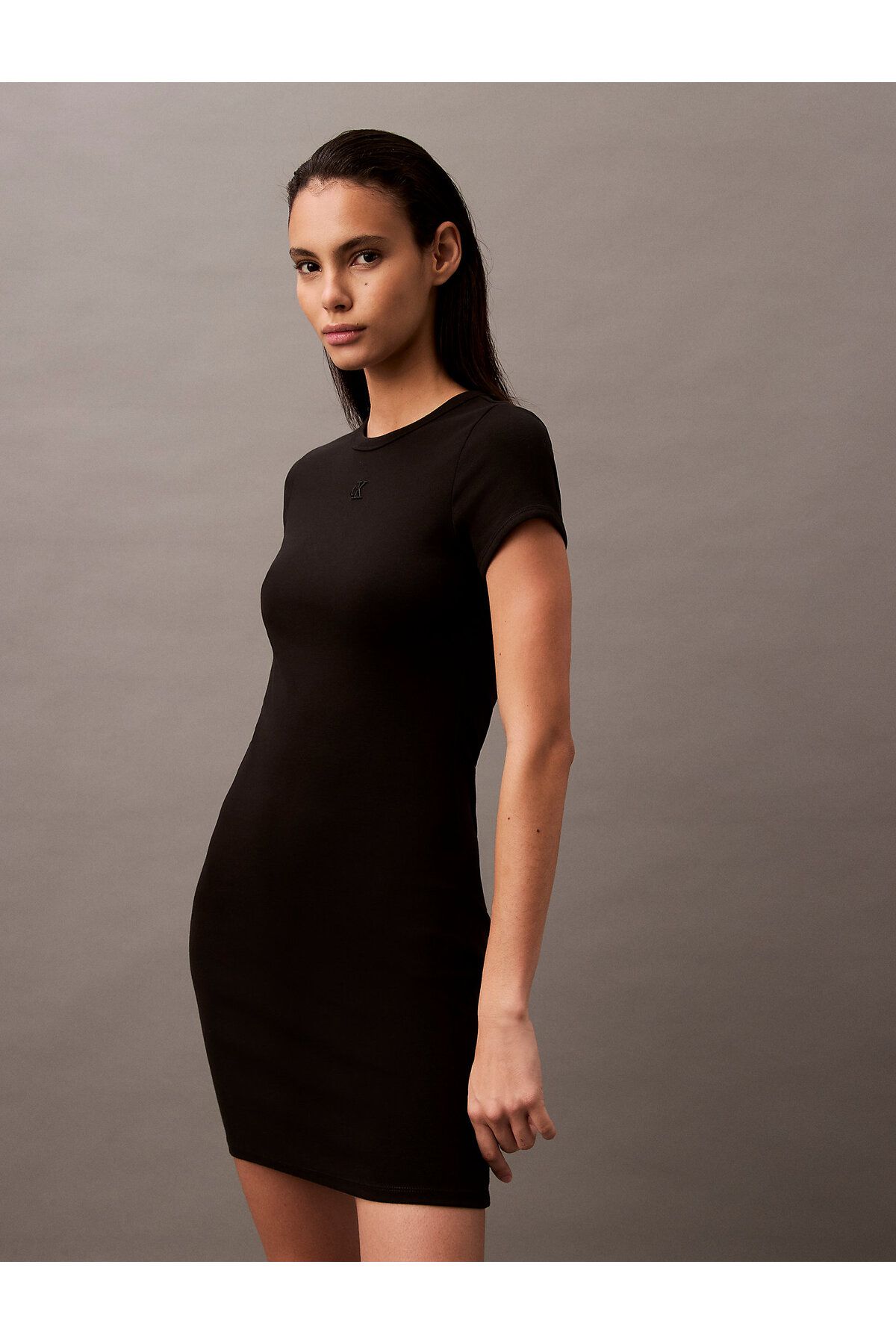 Calvin Klein Soft Stretch Cotton T-Shirt Dress