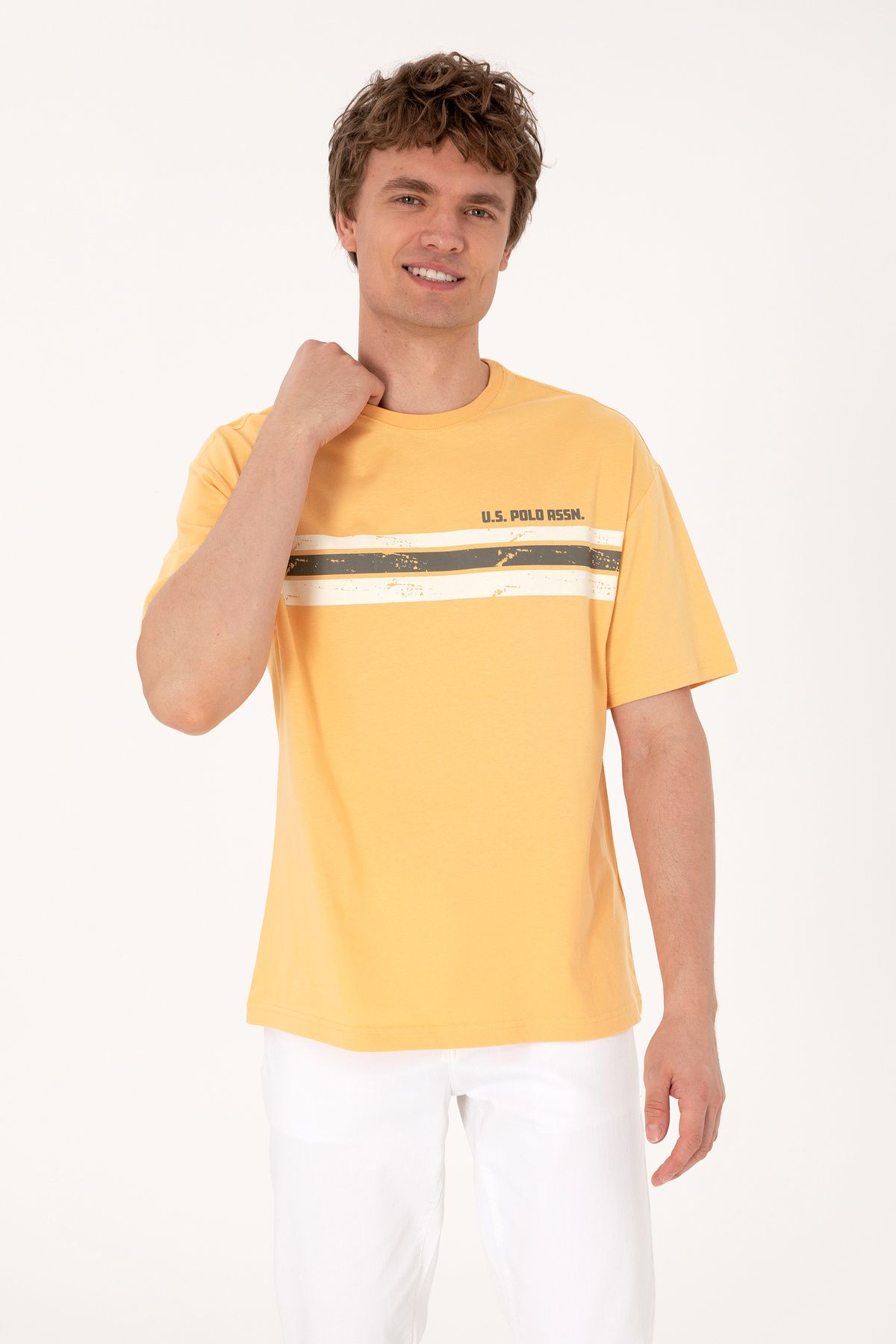 U.S. Polo Assn. Erkek Turuncu Tişört 50306912-VR202