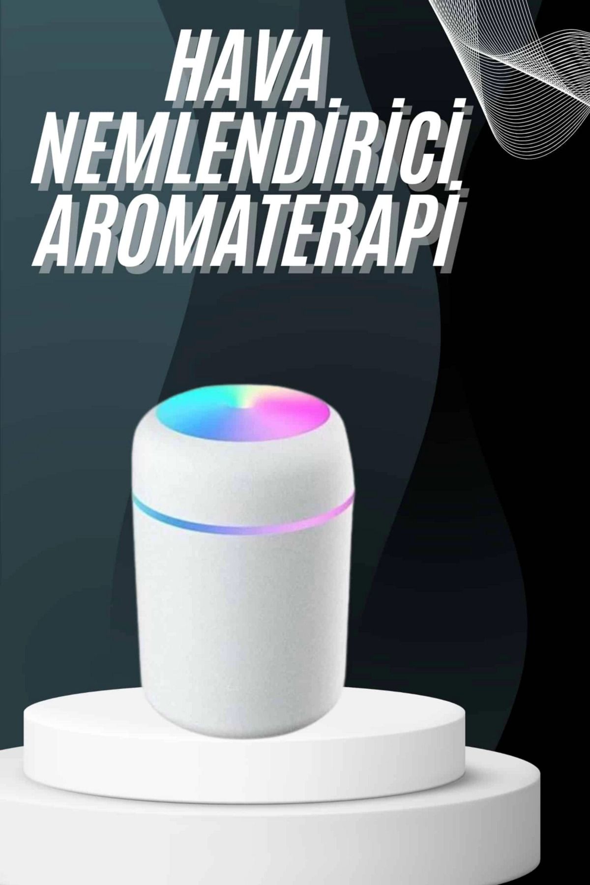 Vemora Hava Nemlendirici Buhar Makinesi Led Işıklı USB Dekoratif Nemlendirici